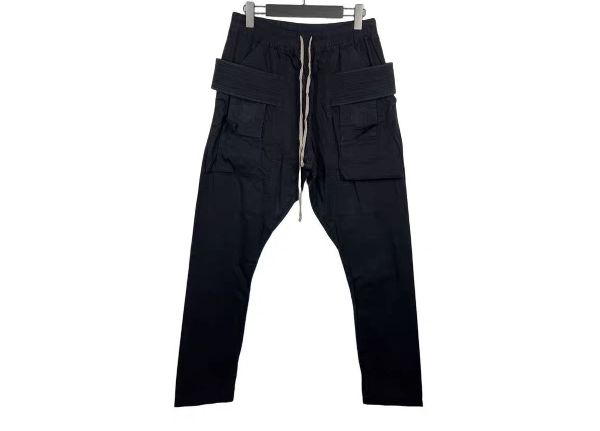 Rick Owens Rick Owens DRKSHDW Drawstring Double Ring Cargo Pants J31 Size US 32 / EU 48 - 1 Thumbnail