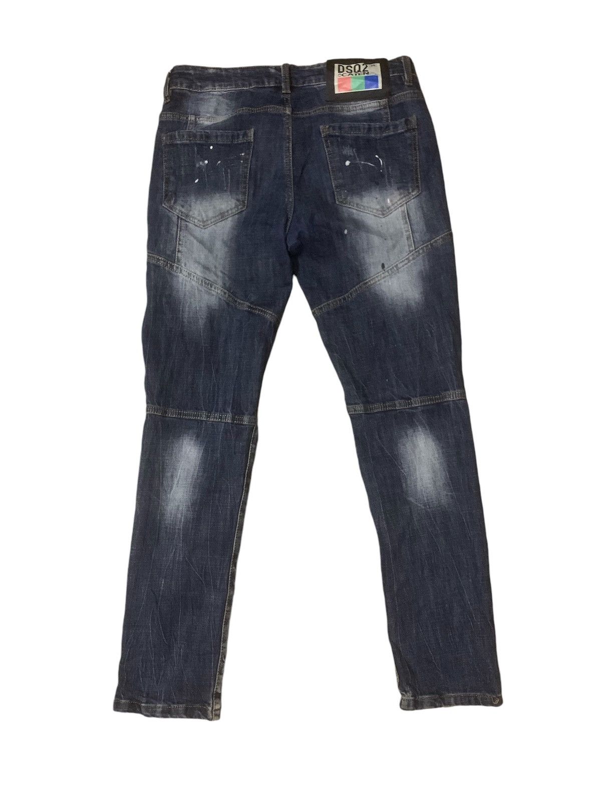 Art Comes First × Japanese Brand Dsq2 Caten Twin Brothers Flare Denim Jeans Size US 31 - 2 Thumbnail