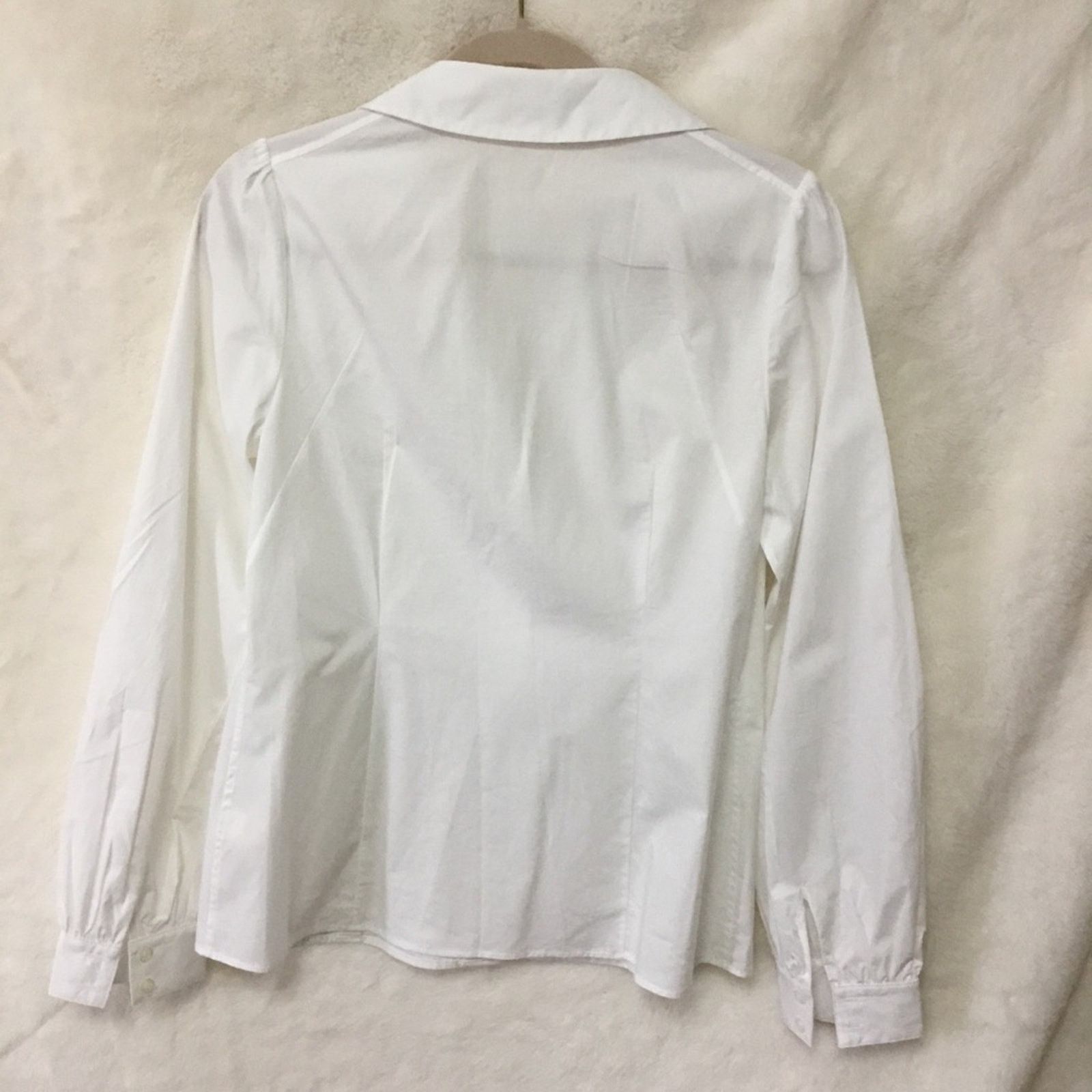 Kate Spade Kate Spade White Button-Up Long Sleeve Shirt Size M / US 6-8 / IT 42-44 - 6 Thumbnail