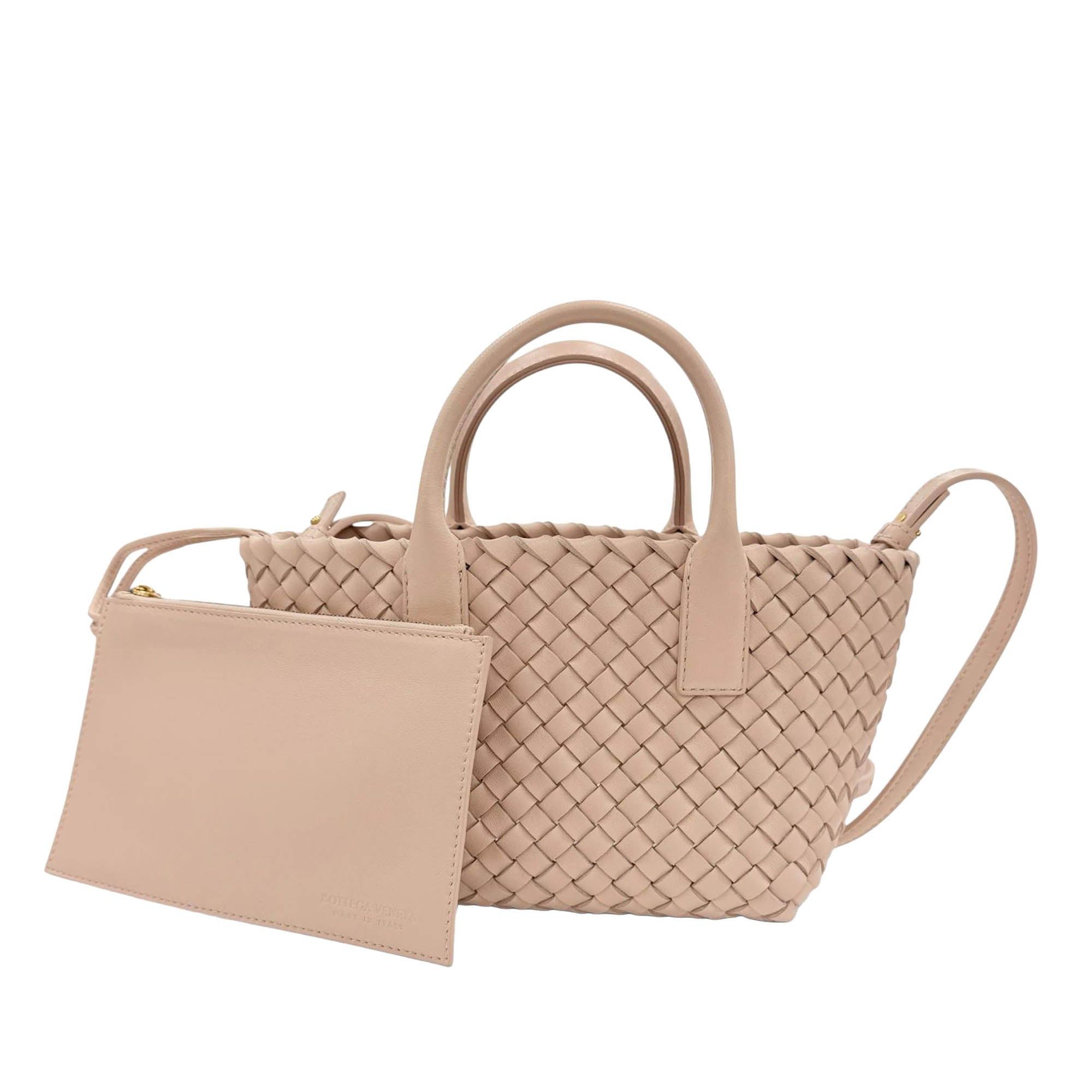 Bottega Veneta Lambskin Intreccio Cabat Tote Size ONE SIZE - 1 Thumbnail
