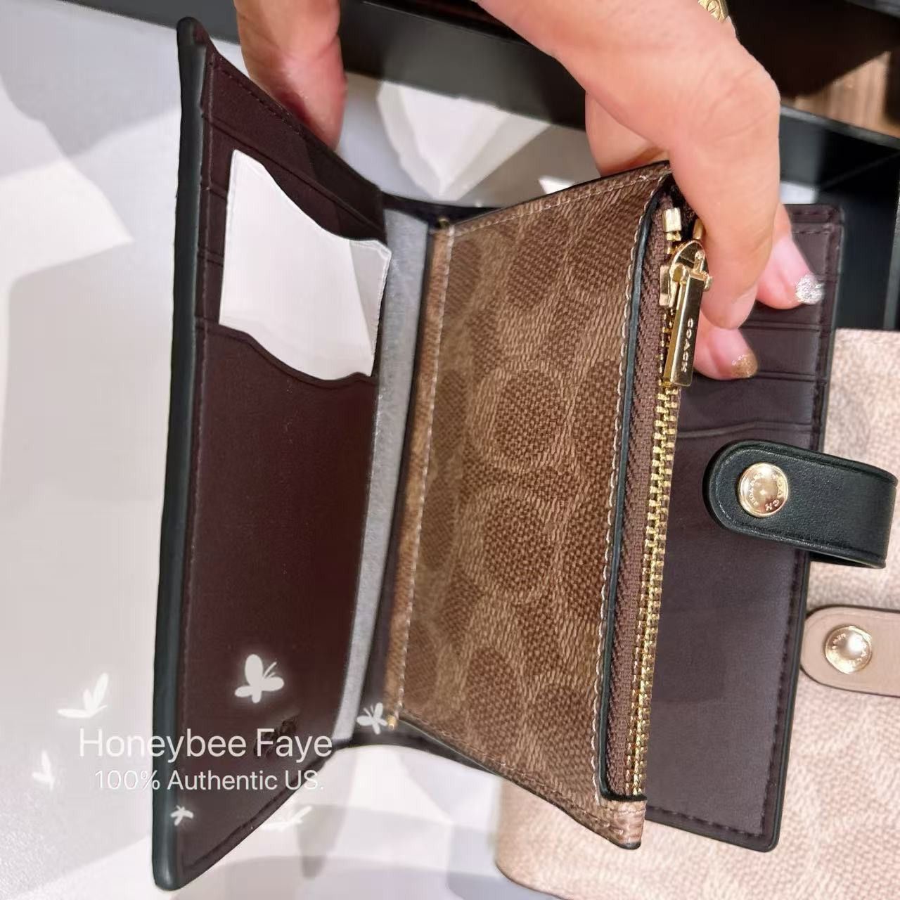 Coach 2 In 1 Wallet In Blocked Signature Canvas CBK54 Size ONE SIZE - 2 Thumbnail