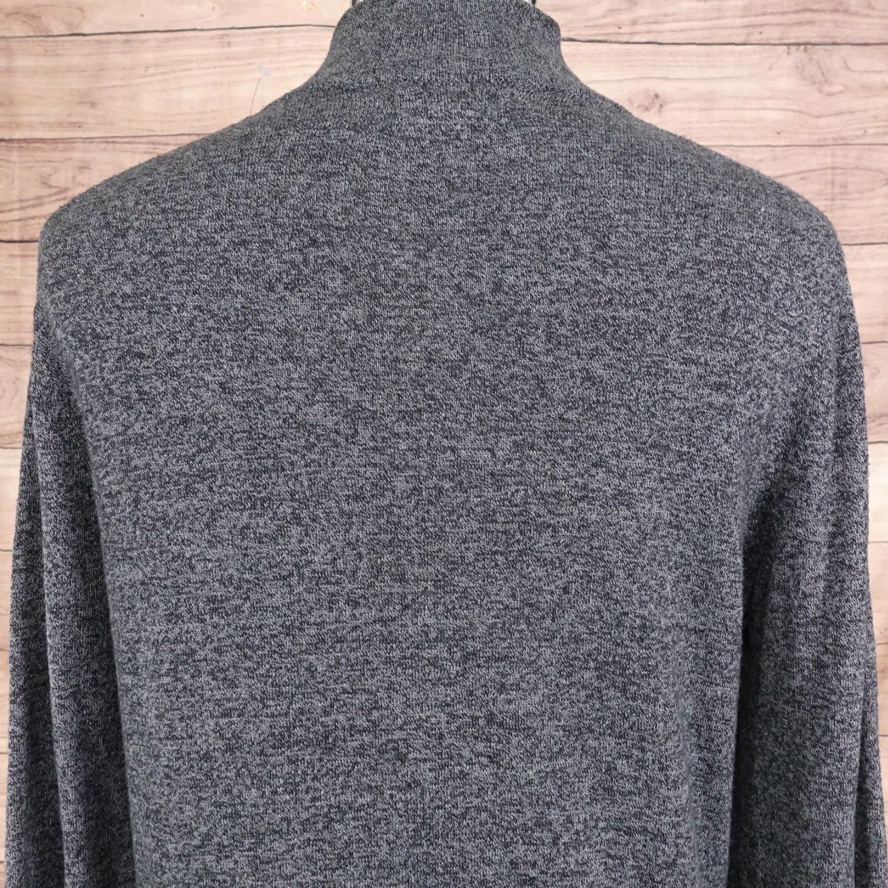 Banana Republic Banana Republic Sweater Mens Medium Gray 1/4 Zip Mock Neck Knit Pullover Luxe Size US M / EU 48-50 / 2 - 5 Thumbnail