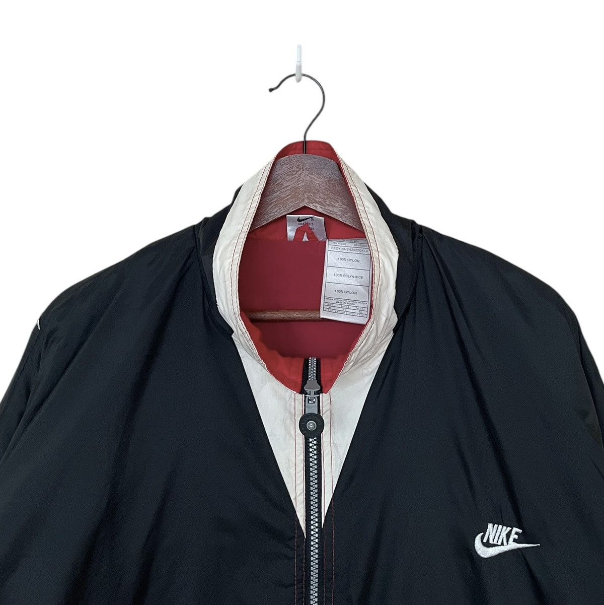Nike × Vintage Vintage Brand Nike Big Swoosh Jacket 1990s Size US XL / EU 56 / 4 - 7 Thumbnail