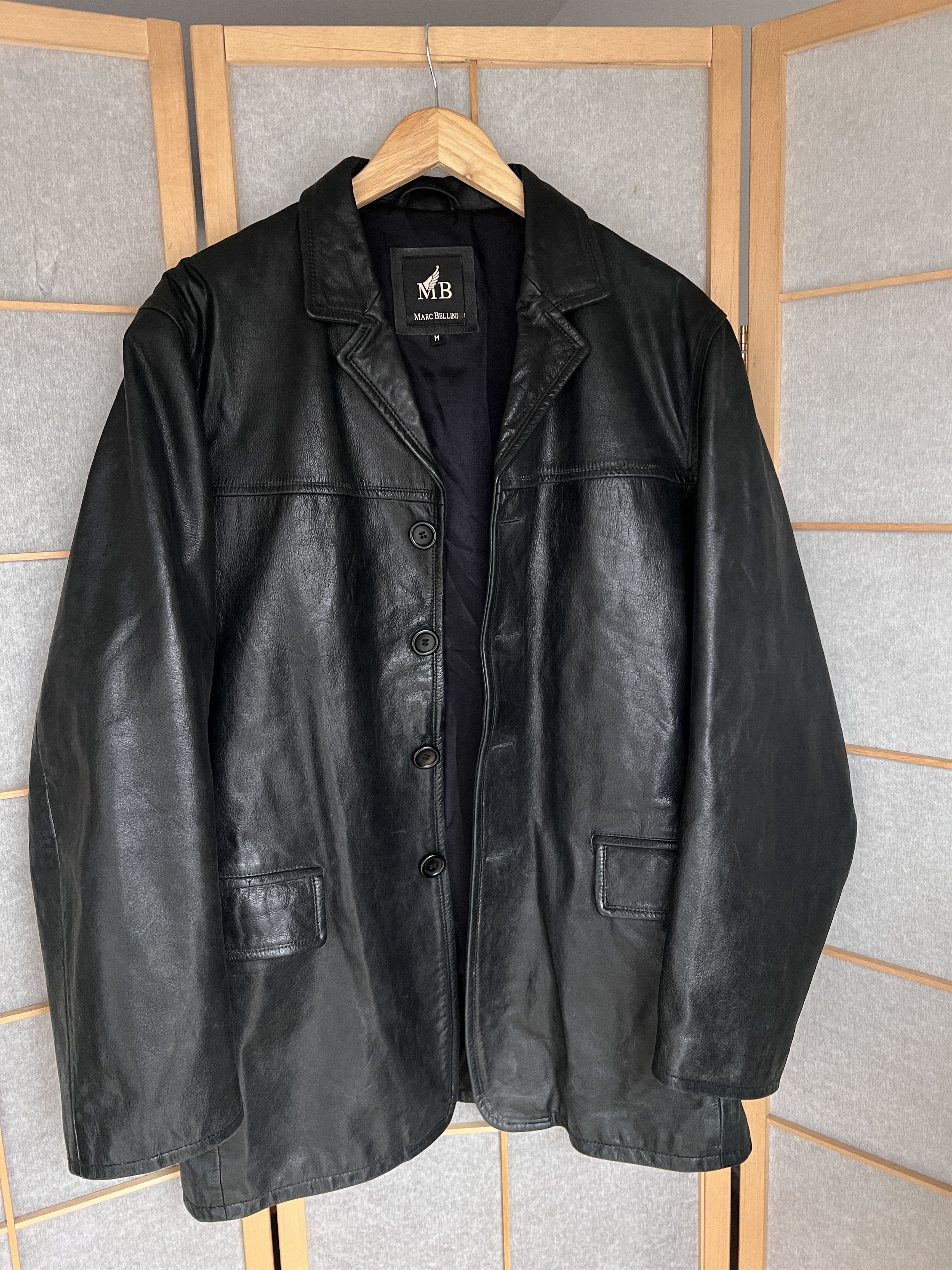 If Six Was Nine VTG 90s soft leather jacket coat opium japanese baggy boxy Size US M / EU 48-50 / 2 - 12 Thumbnail