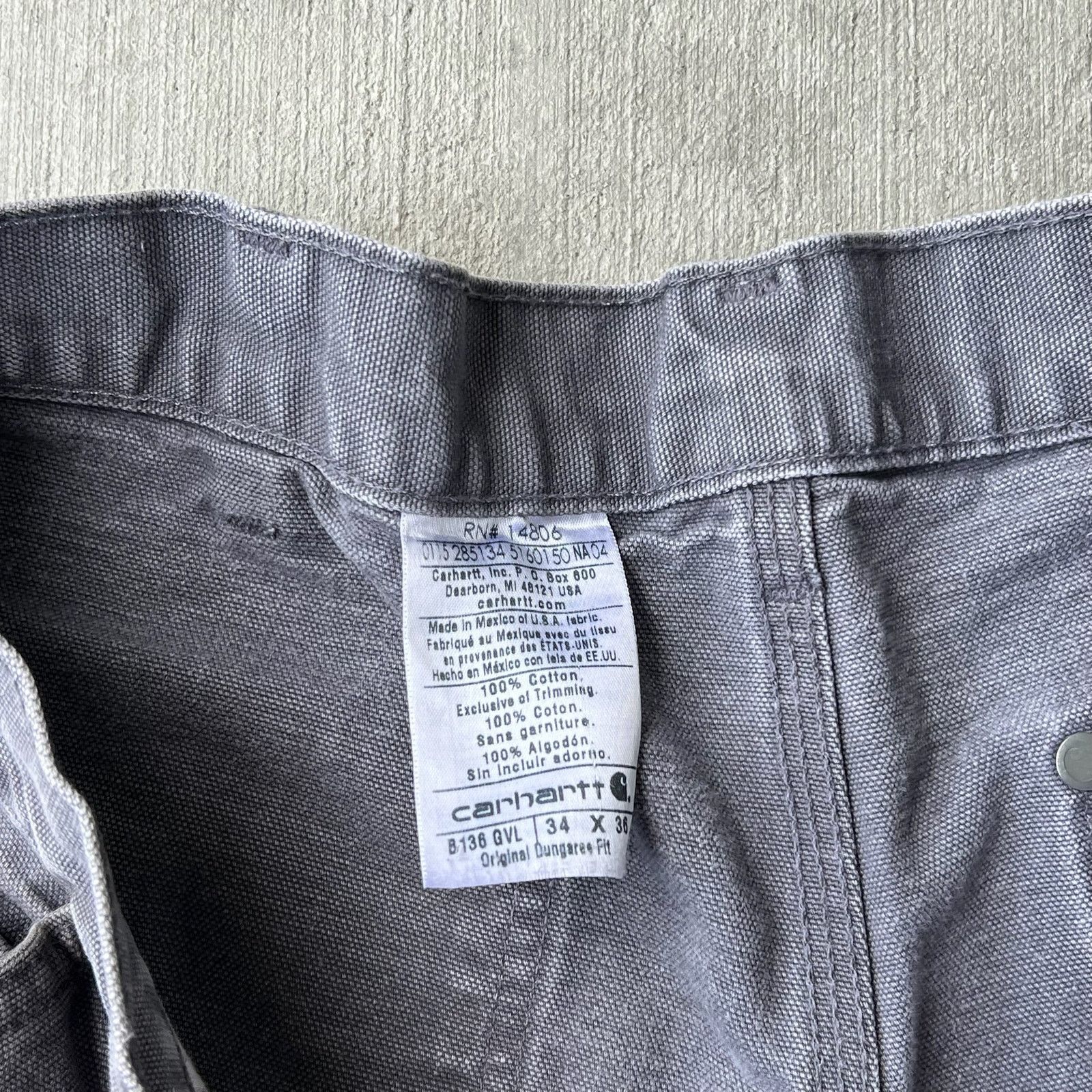 Carhartt × Vintage Carhartt gray double knee work wear carpenter pants Size US 31 - 6 Thumbnail