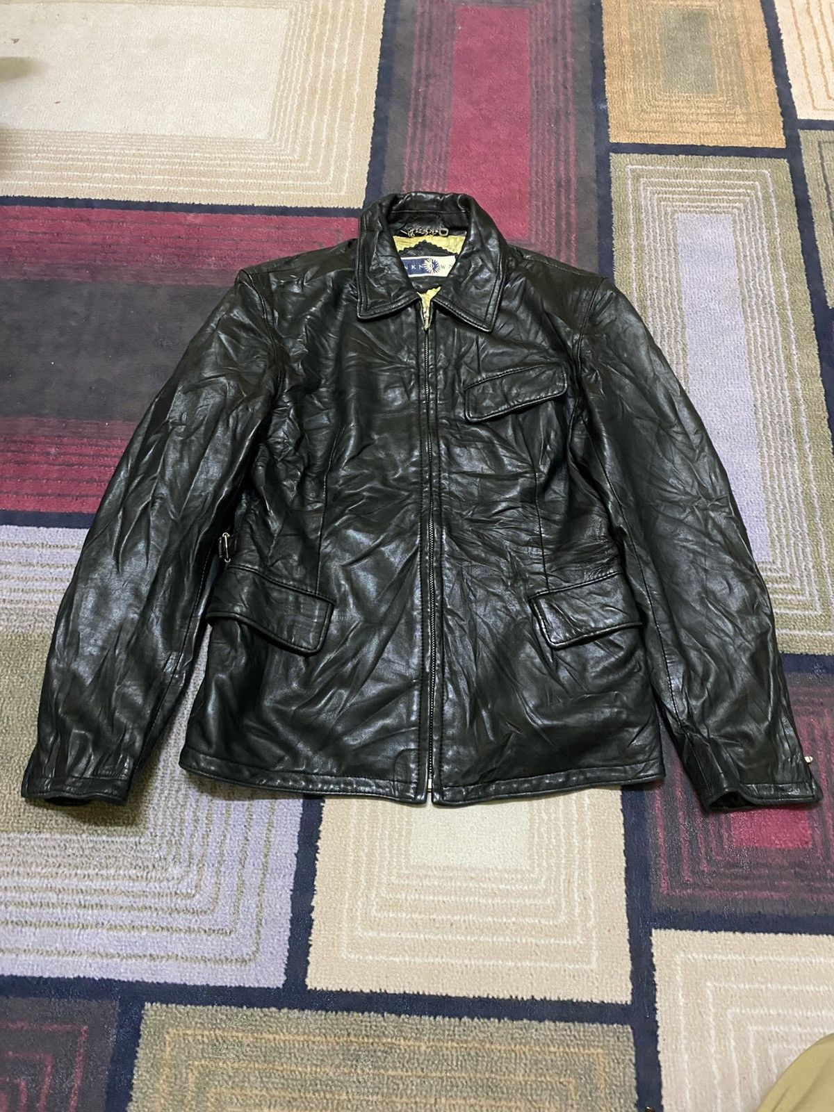 Unknown London UNKNOWN LONDON LEATHER JACKET RIRI ZIPPER Size M / US 6-8 / IT 42-44 - 2 Thumbnail