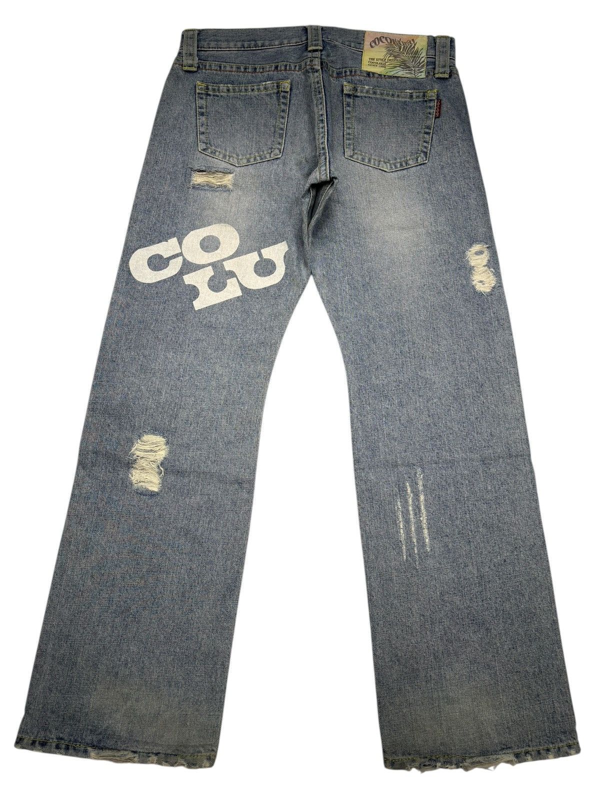 Acne Studios COCOLULU THRASHED DISTRESSED DENIM JEANS Size US 31 - 8 Thumbnail