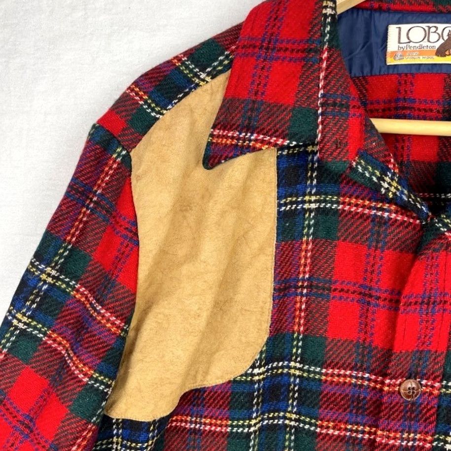 Pendleton VINTAGE Pendleton Lobo Shooting Shirt Mens Large Red Tartan Flannel Button Up Size US L / EU 52-54 / 3 - 3 Thumbnail