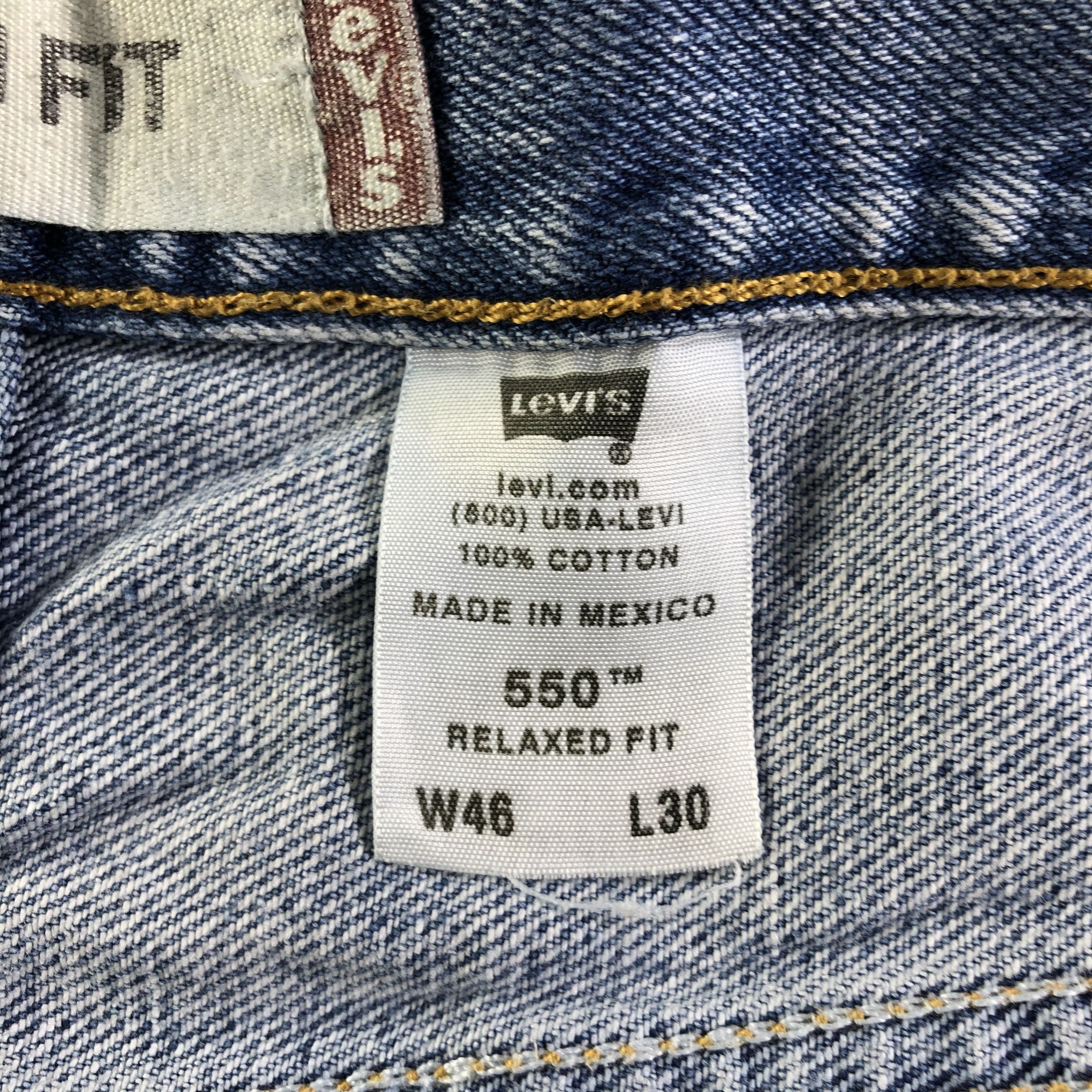 Levi's Vintage Blue Wash Levis 550 Jeans-J4152 Size US 44 / EU 60 - 12 Thumbnail