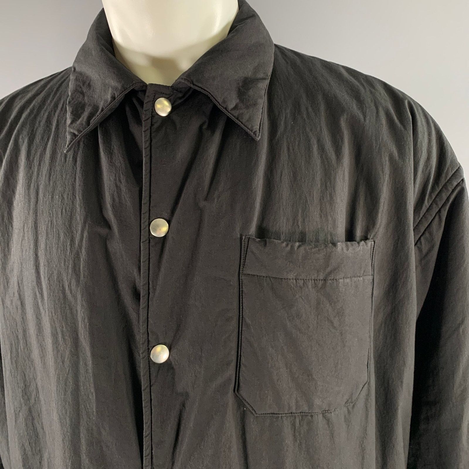 John Elliott JOHN ELLIOTT Size S Black Cotton Shirt Jacket Size US S / EU 44-46 / 1 - 2 Thumbnail