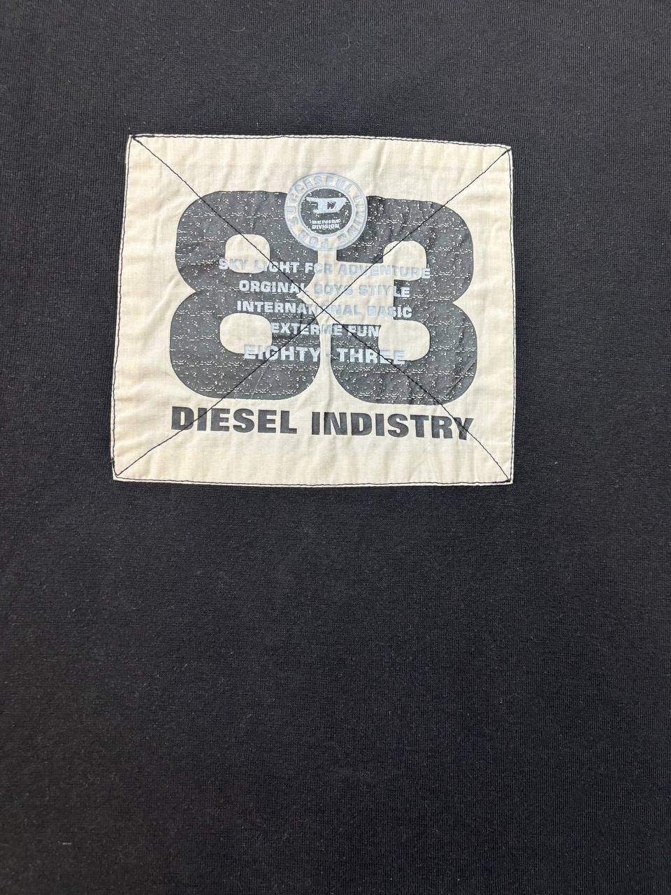 Diesel × Japanese Brand × Vintage Vintage Y2K Diesel Indistry 83 Stripe Embroidered Sweatshirt Size US XL / EU 56 / 4 - 7 Thumbnail