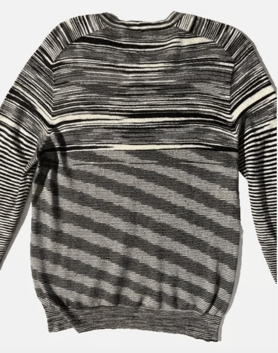 Missoni MISSONI Mens Cashmere Black Grey Space Dye Sweater Size US M / EU 48-50 / 2 - 8 Thumbnail