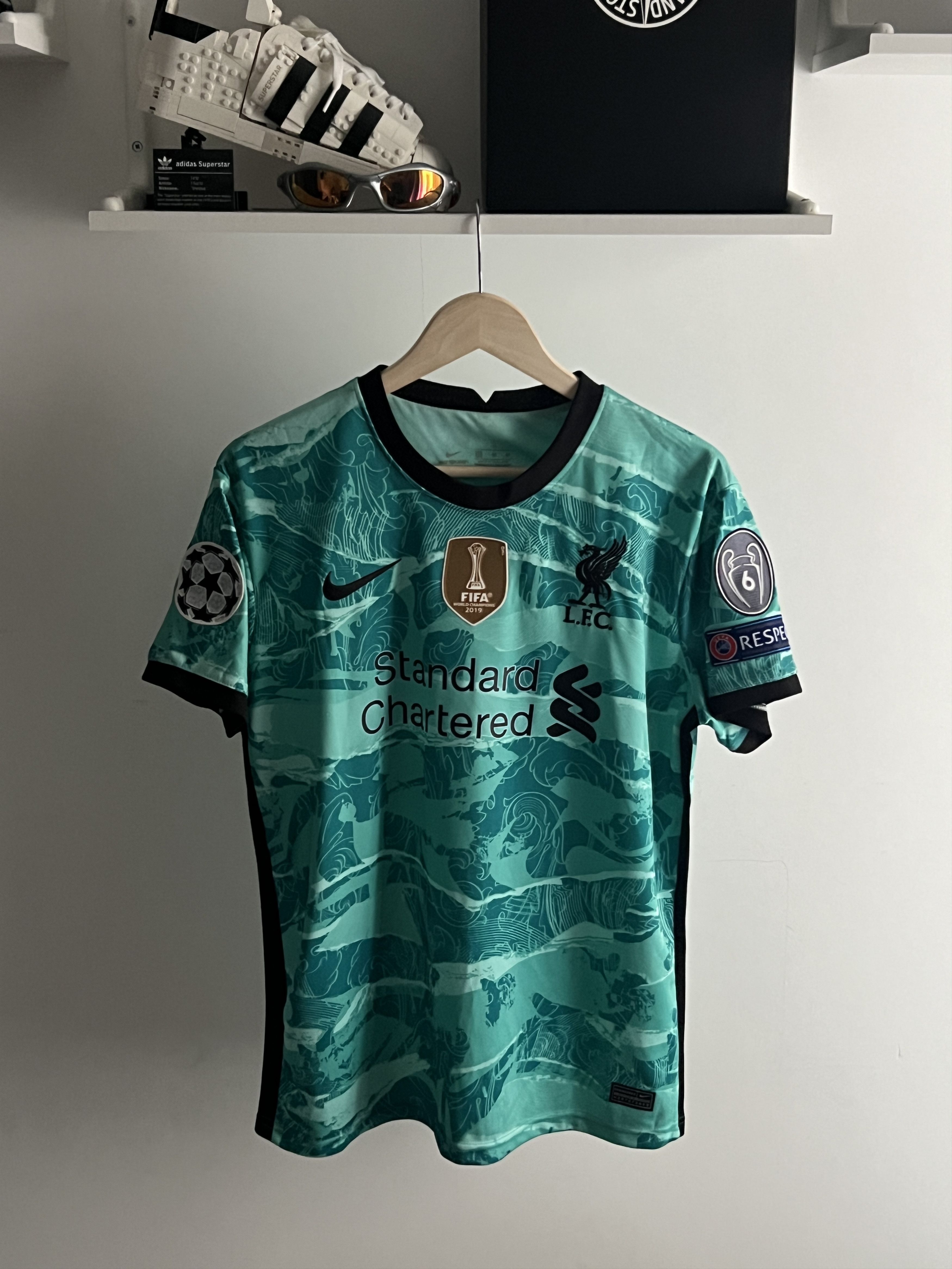 ウェア Rare LIVERPOOL 02-04 AWAY FOOTBALL SHIRT 2002-04 Liverpool