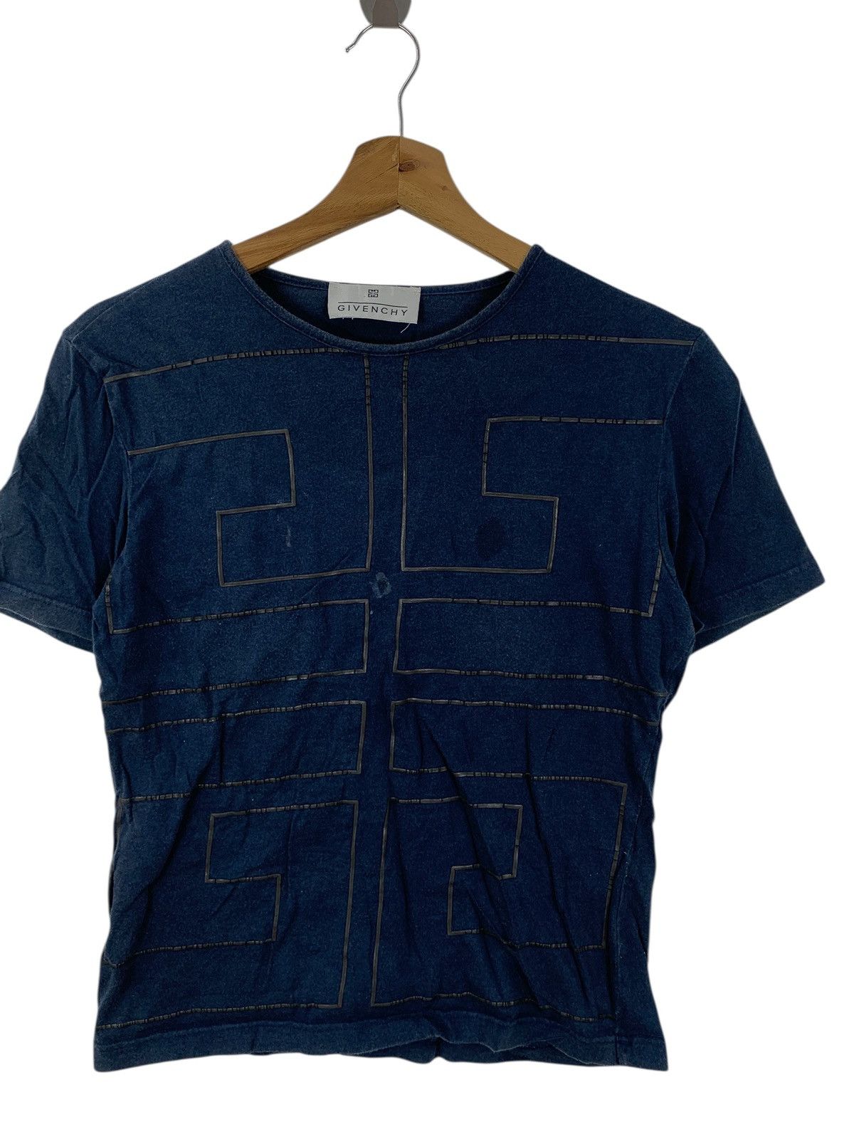 Givenchy Vintage GIVENCHY MADE IN ITALY Monogram Logo Tee Shirt Top Size XXS / US 00 / IT 34 - 5 Thumbnail