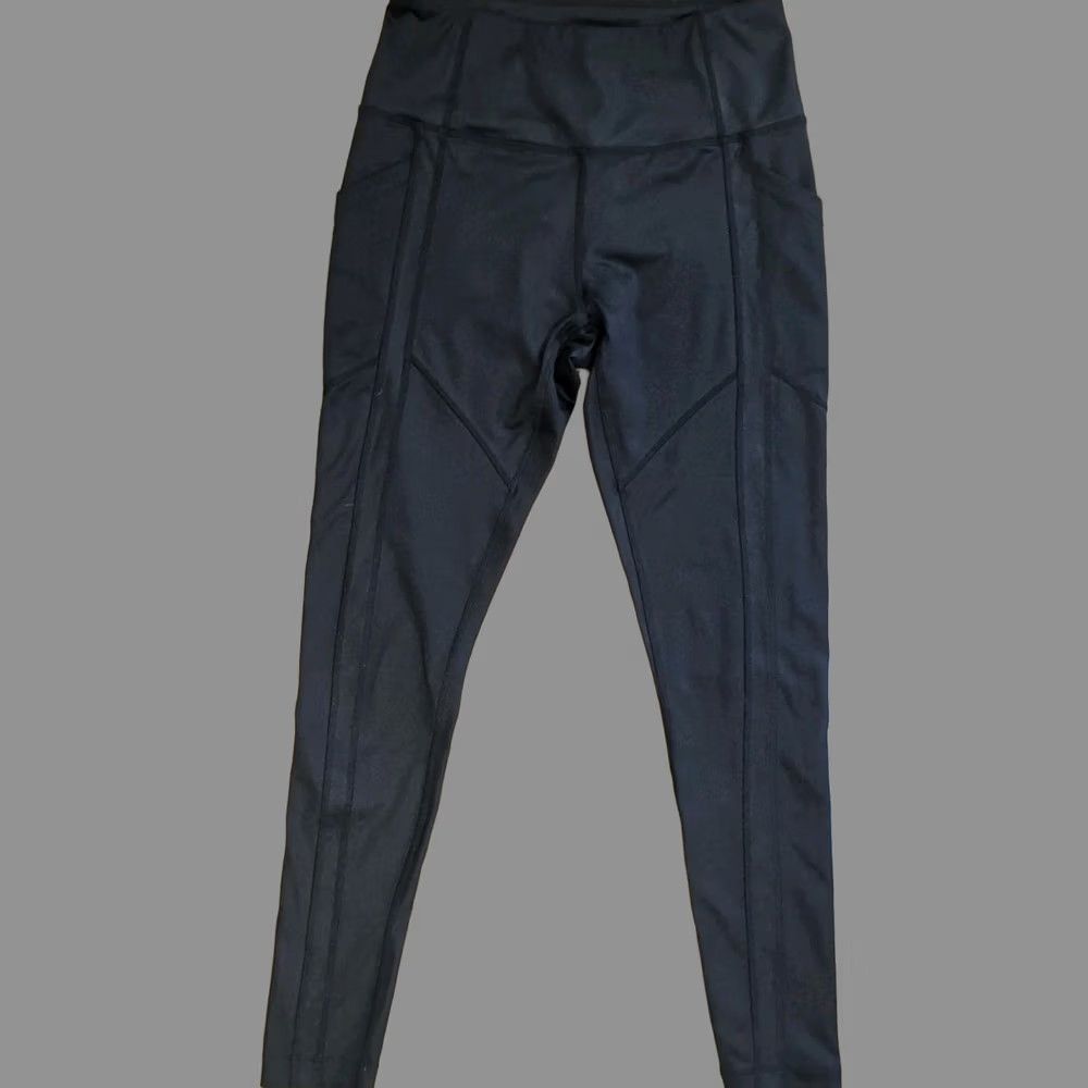 Vintage Mondetta Women Performance Luxury Leggings Hi Rise Yoga Side Pockets Size S Black Ankle Athletic Slim Sexy Athleisure Pockets Stretch Comfortable Size 28" / US 6 / IT 42 - 1 Thumbnail