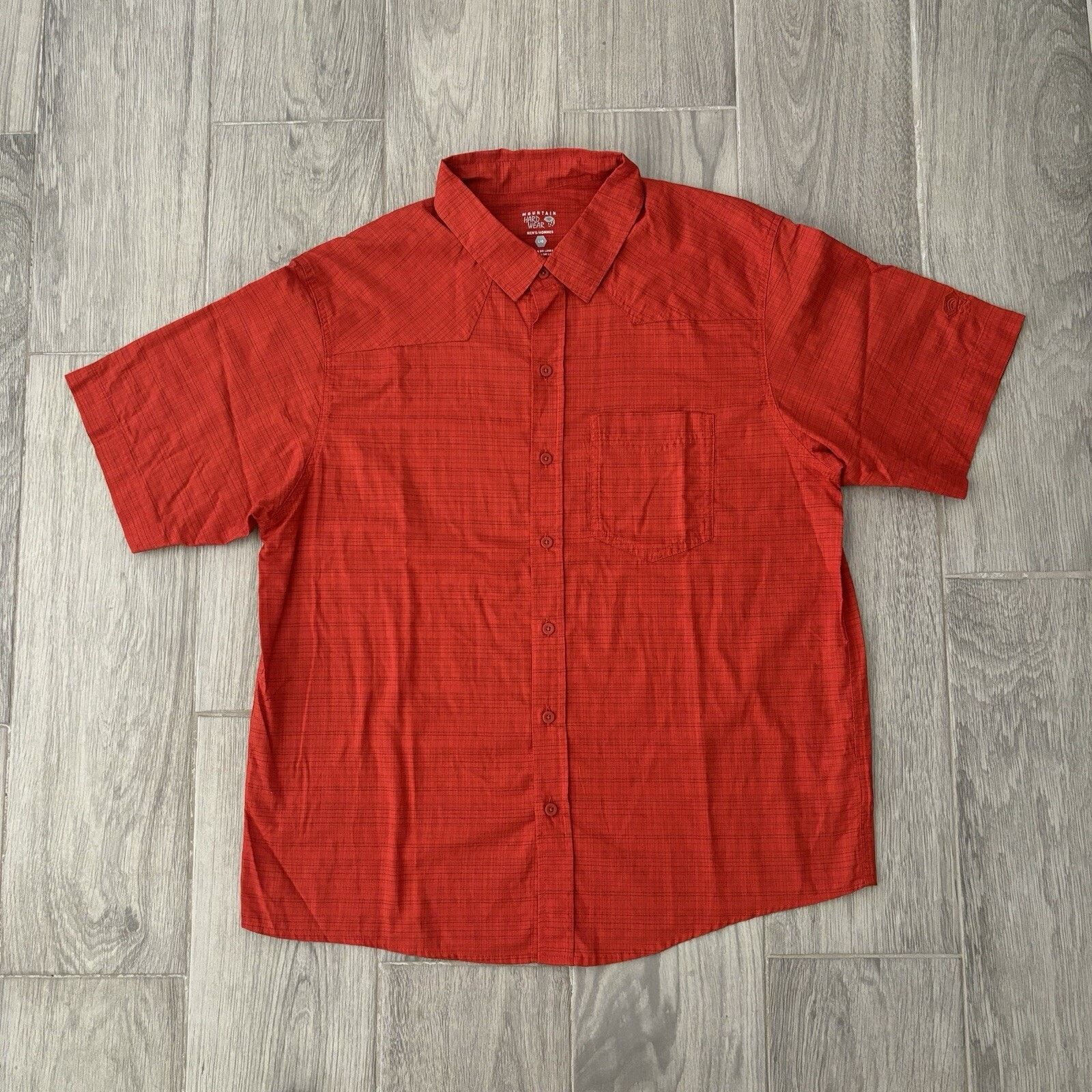 Mountain Hardwear Mountain Hardwear McLane Shirt Mens L Short Sleeve Orange Size US L / EU 52-54 / 3 - 1 Thumbnail
