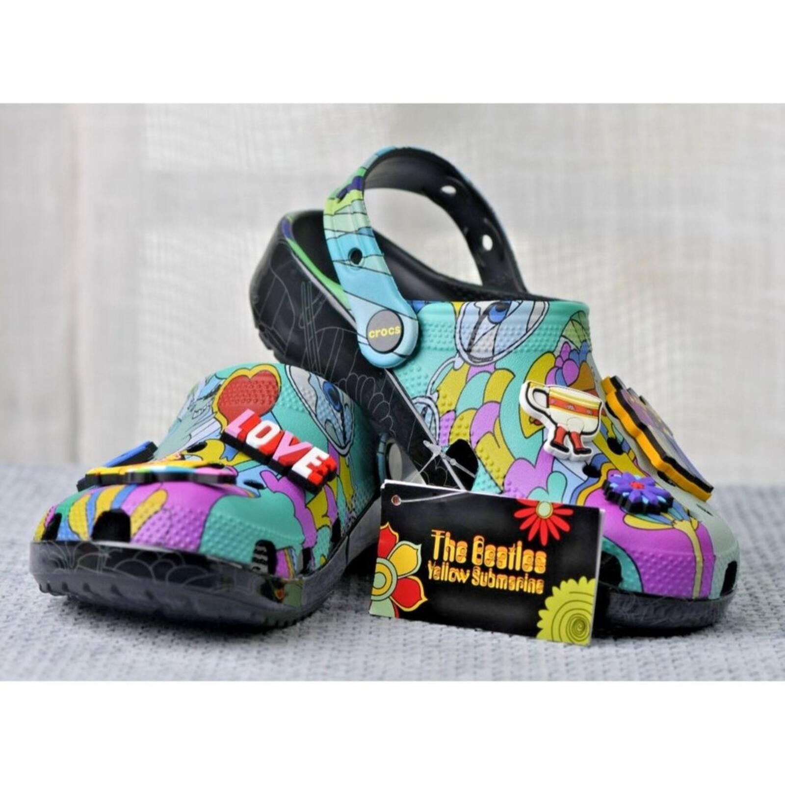 Crocs The Beatles x Crocs Love Classic Clogs | 210895-90H Size US 6 / IT 36 - 6 Thumbnail