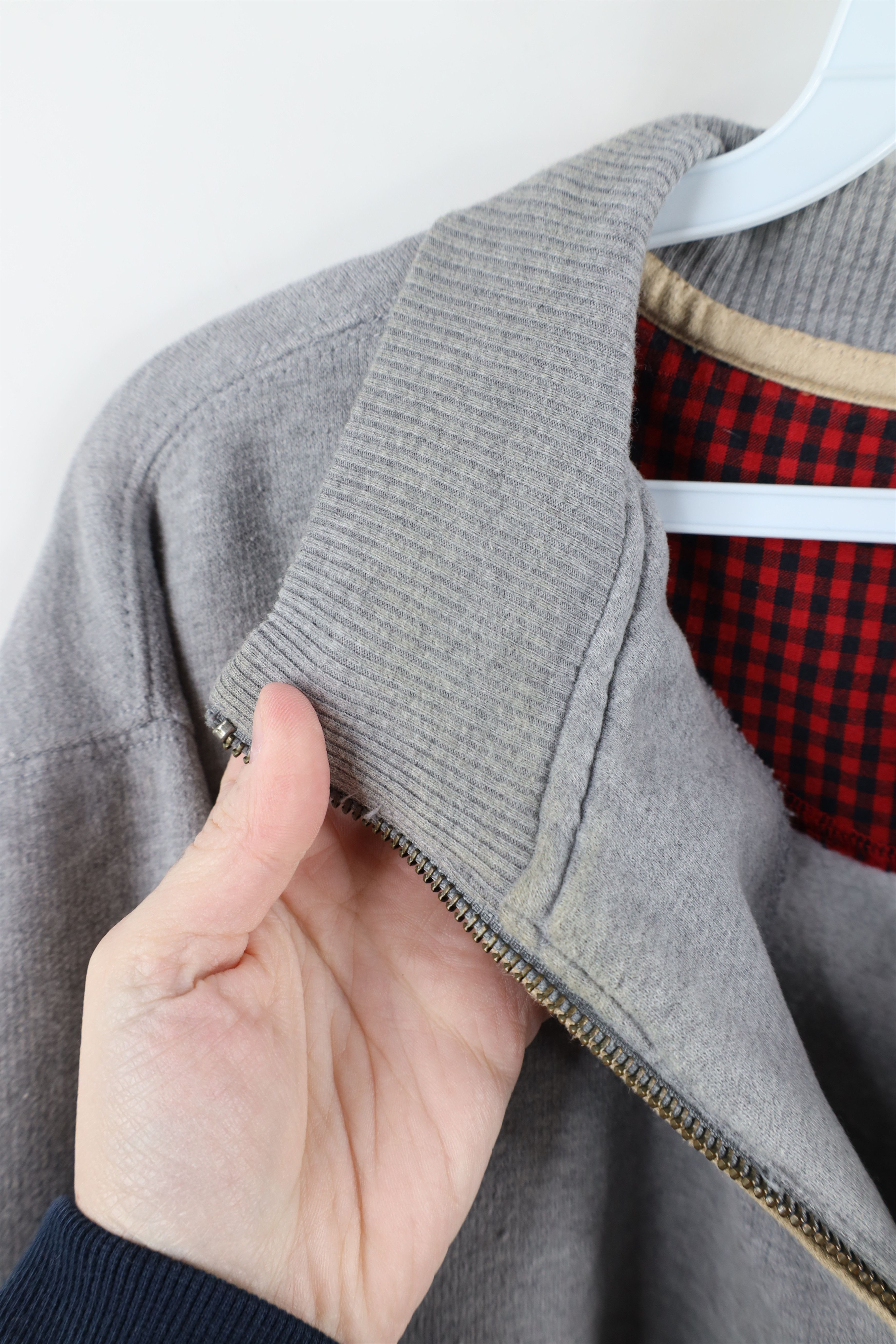 Vintage × Woolrich Woolen Mills Vintage Woolrich Elbow Patch Half Zip Pullover Sweatshirt Size US L / EU 52-54 / 3 - 6 Thumbnail