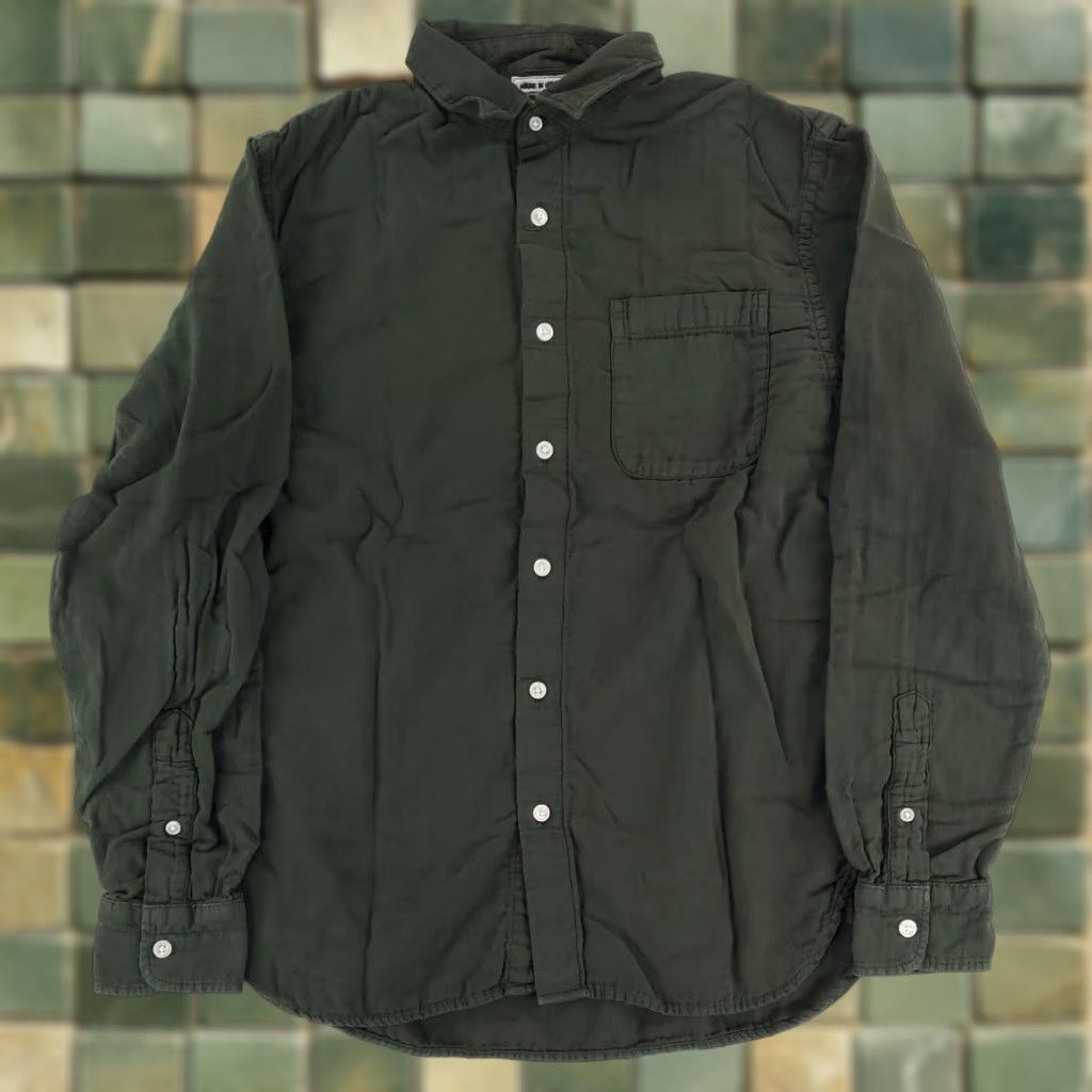 KATO Hiroshi Kato Button-Up Shirt Long Sleeve Green Made USA Mens S Size US S / EU 44-46 / 1 - 1 Thumbnail