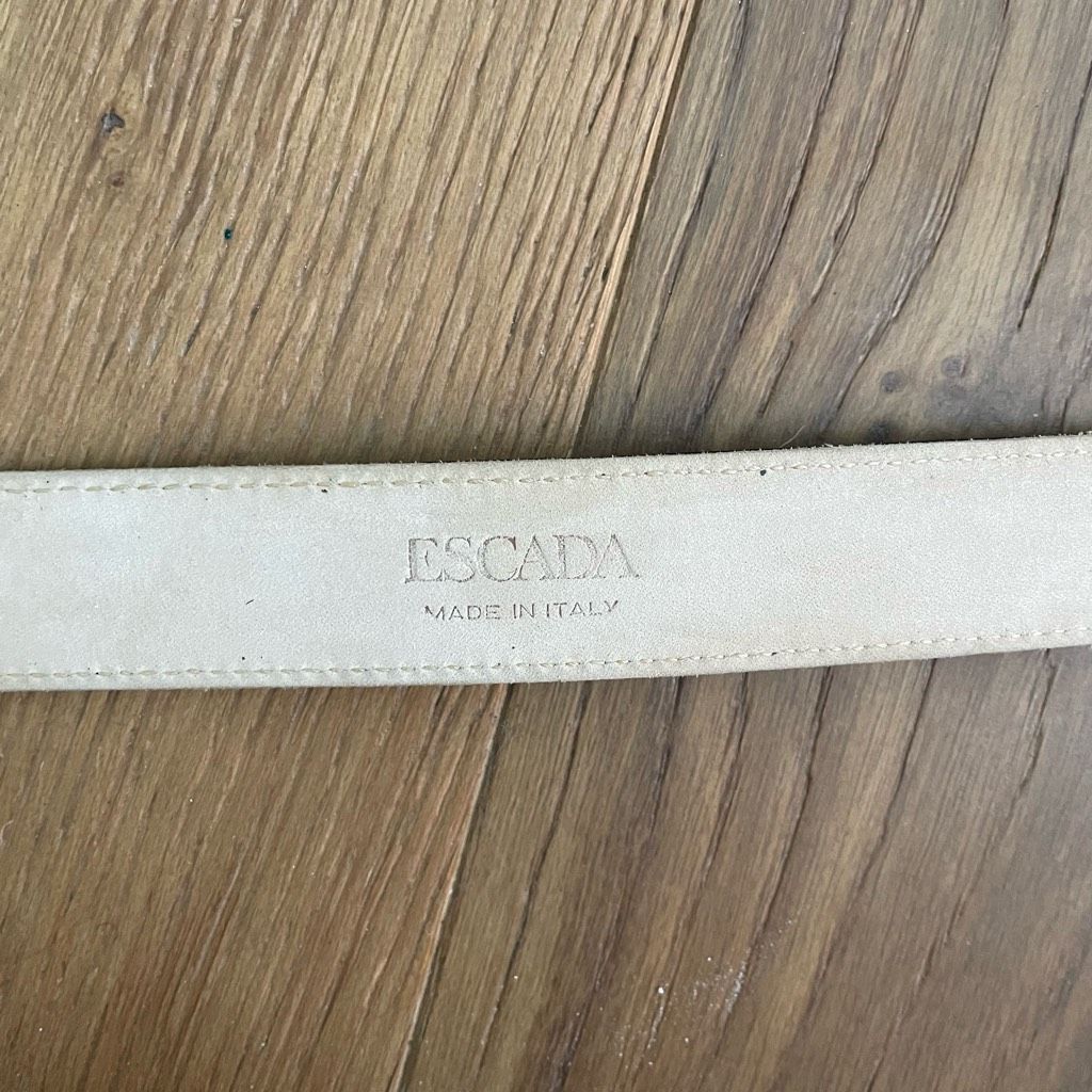 Escada Escada Woman’s Black Patent Leather Belt Fold Filagree Buckl Size ONE SIZE - 5 Thumbnail