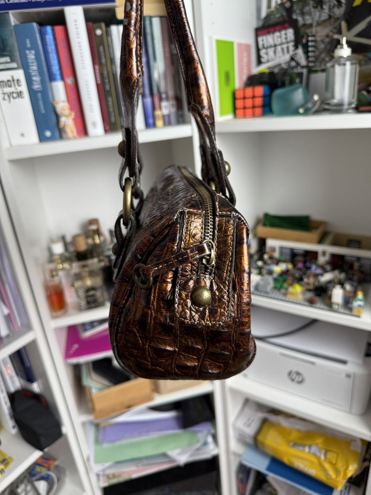 Japanese Brand VIntage y2k leather shoulder hand bag avantgarde opium retro Size ONE SIZE - 4 Thumbnail