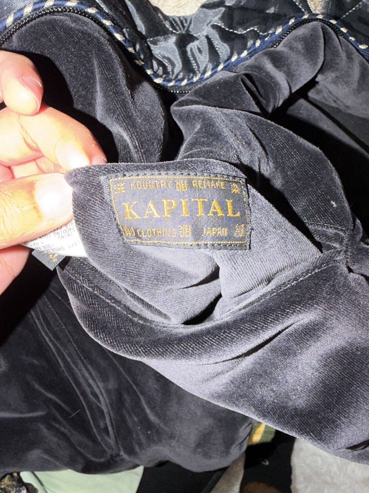 Kapital Kapital Velveteen Sham Bomber Jacket skull and snake Size US M / EU 48-50 / 2 - 9 Thumbnail