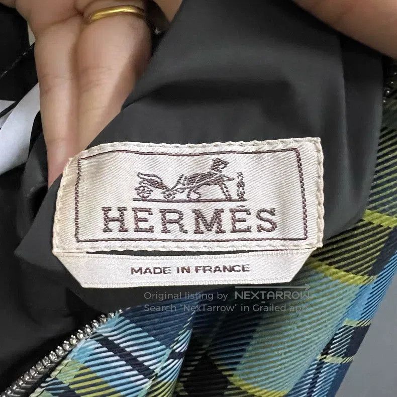 Other Hermes Plaid Printed Double-Faced Jacket Size US L / EU 52-54 / 3 - 5 Thumbnail