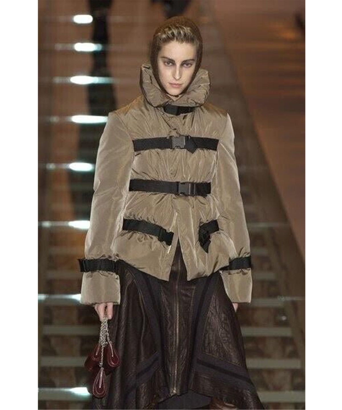 Jean Paul Gaultier AW2003 Jean Paul Gaultier bondage belted puffer  