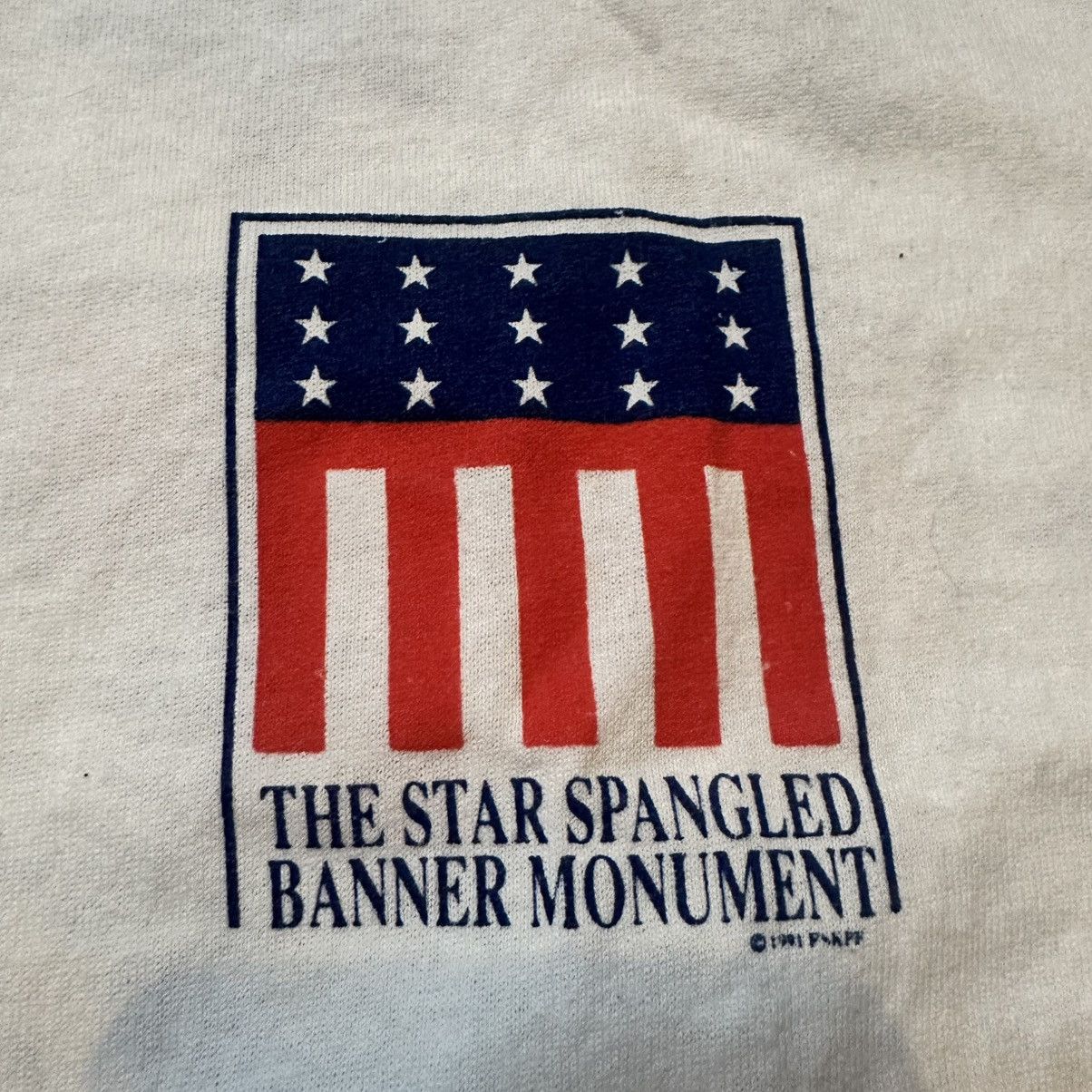 Hanes Vintage 90s Hanes 50/50 Single Stitch American Flag Shirt Size US XL / EU 56 / 4 - 4 Thumbnail