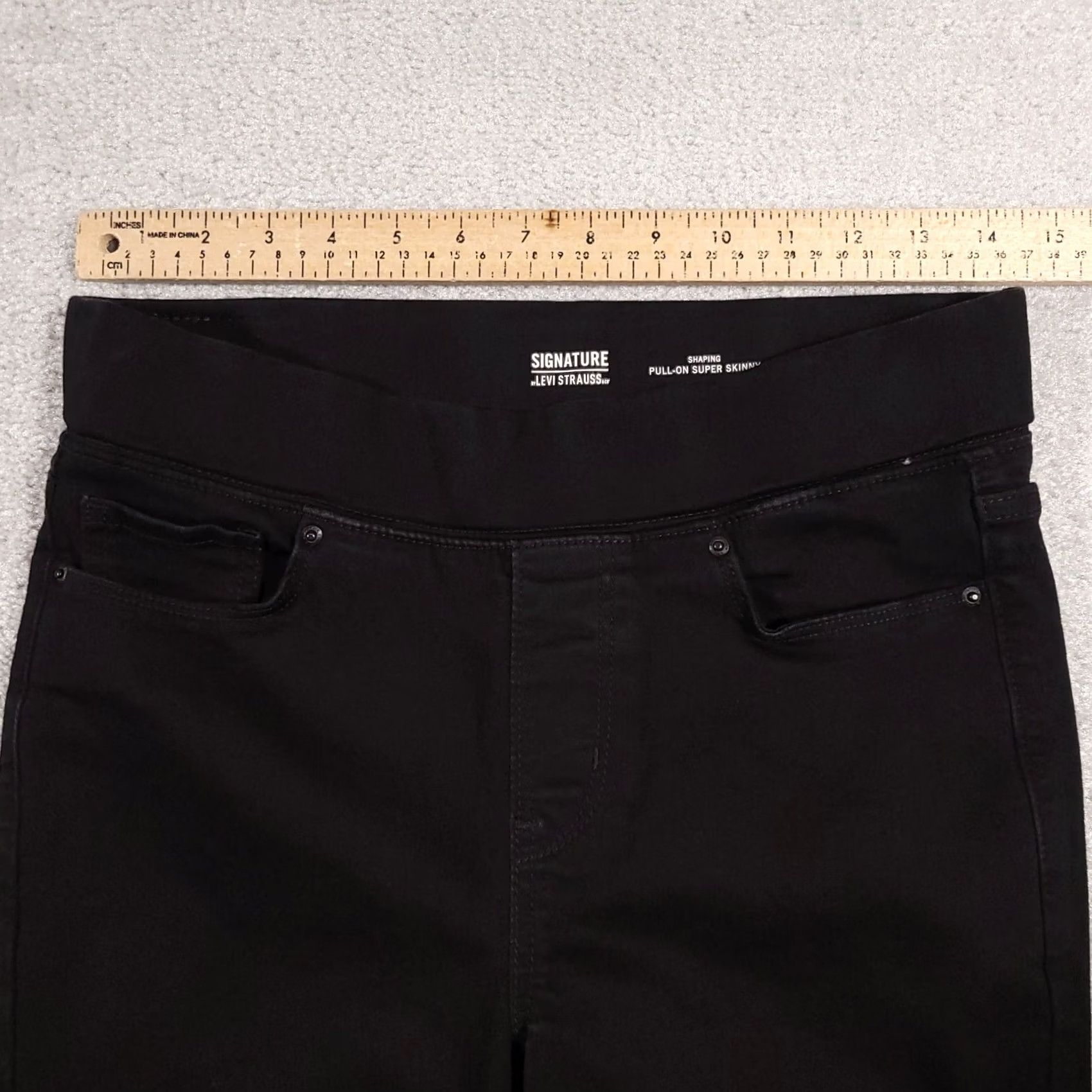 Vintage Levi Strauss Shaping Super Skinny Jeans Womens 6 Black 28X25 Crop Capri - Style - Sale Size 28" / US 6 / IT 42 - 5 Thumbnail