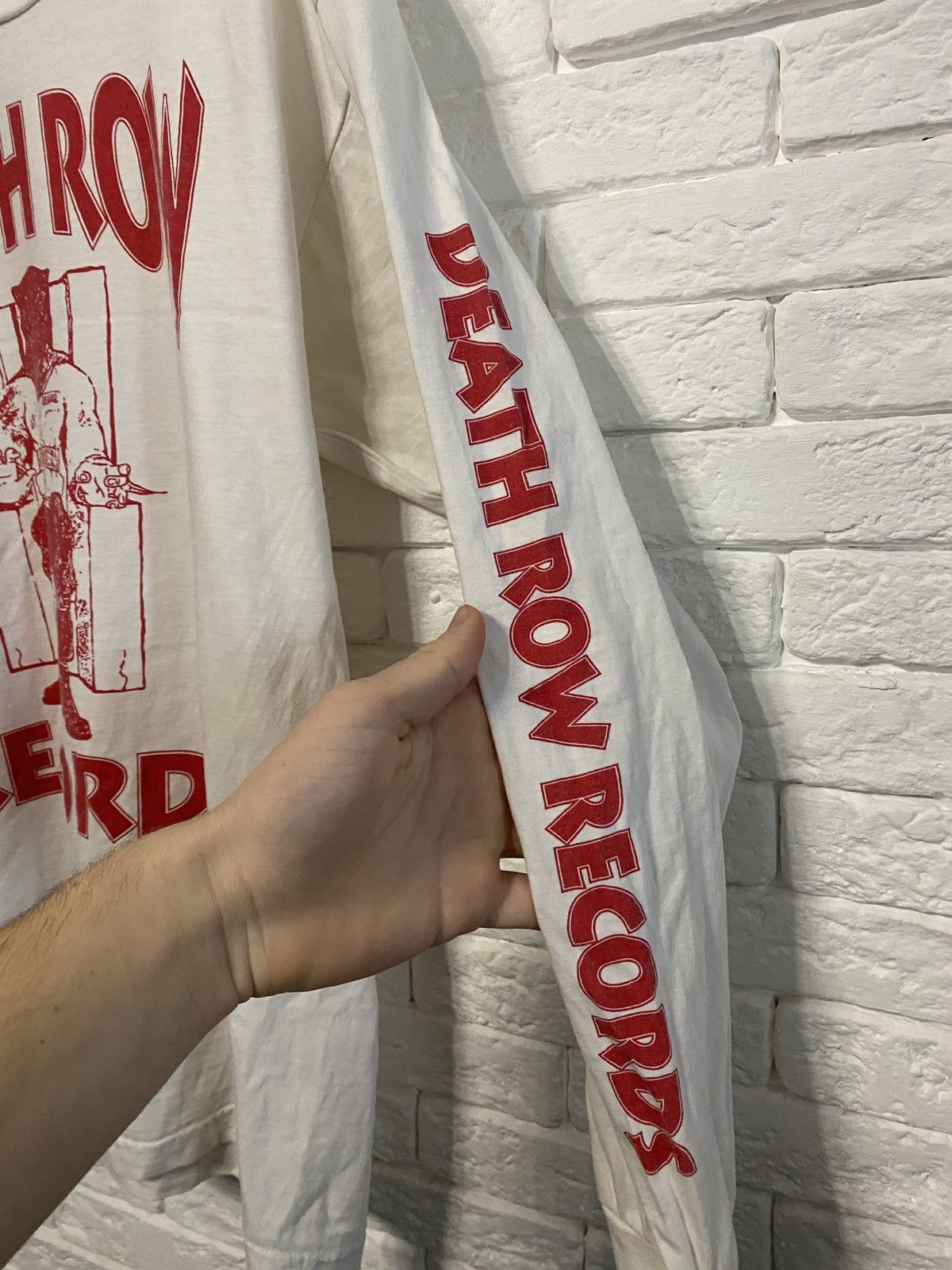 Band Tees × Death Row Records × Vintage Death Row Records Longsleeve Size US L / EU 52-54 / 3 - 3 Thumbnail