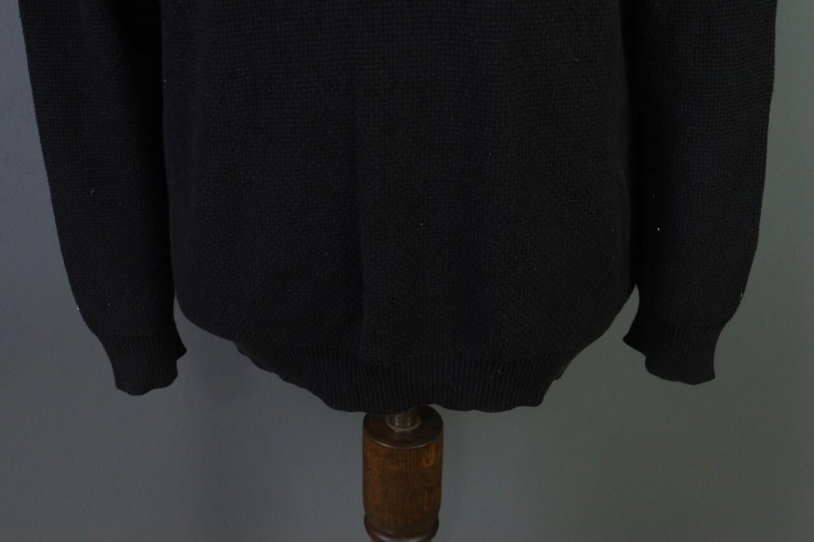 Lacoste Lacoste Black Knitted Crew Neck Relaxed Fit Pullover Sweater Size US M / EU 48-50 / 2 - 3 Thumbnail