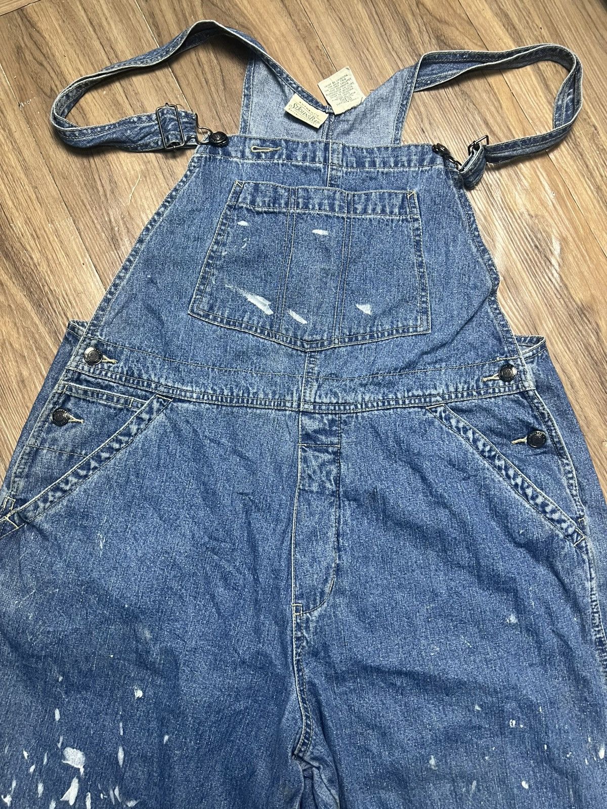St. Johns Bay Vintage St. John's Bay (SJB) Denim Overalls - (42) Size US 37 - 3 Thumbnail