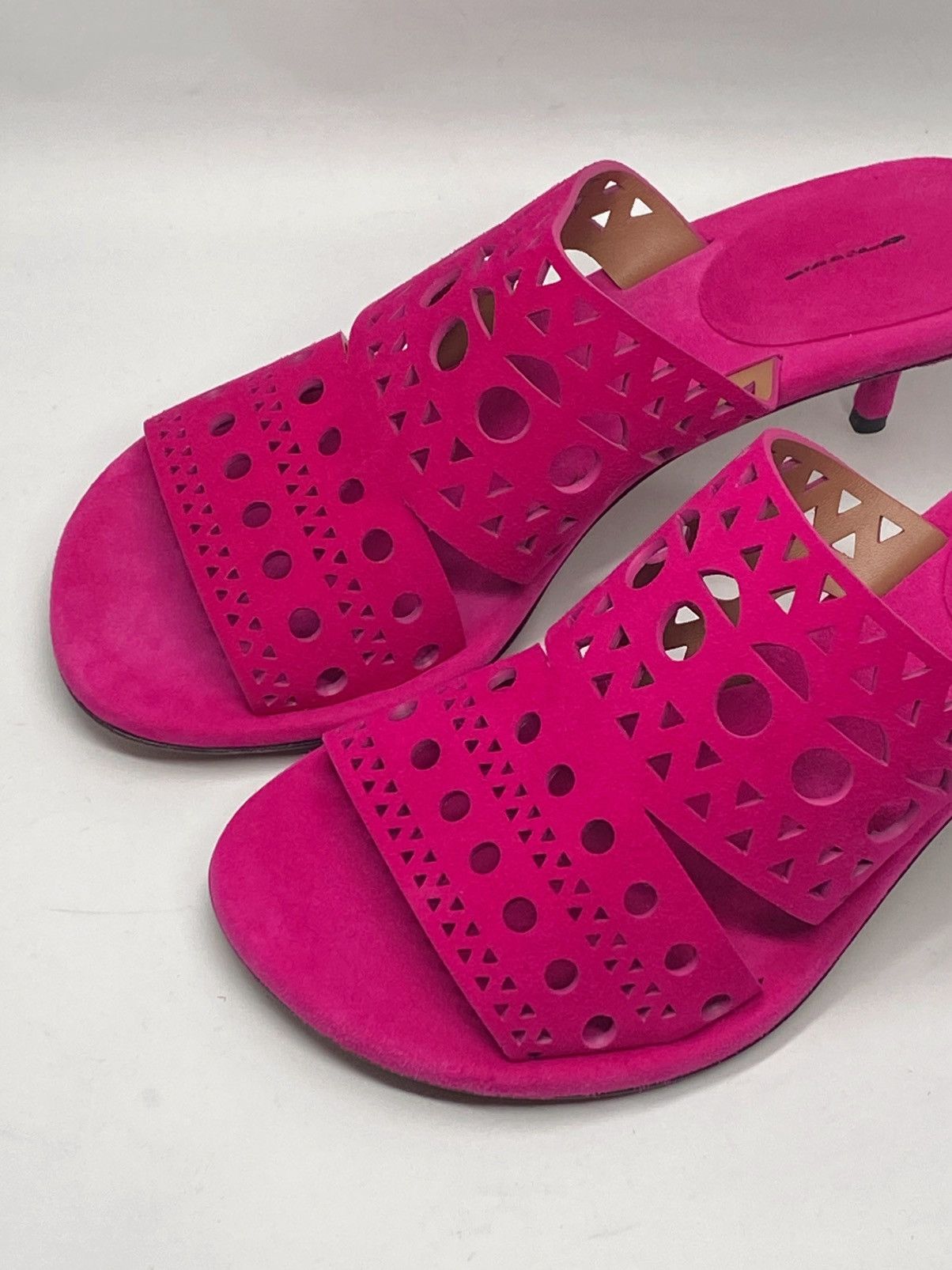 Alaia Alaia 55MM Perforated Leather Mules size 38 Size US 8 / IT 38 - 7 Thumbnail