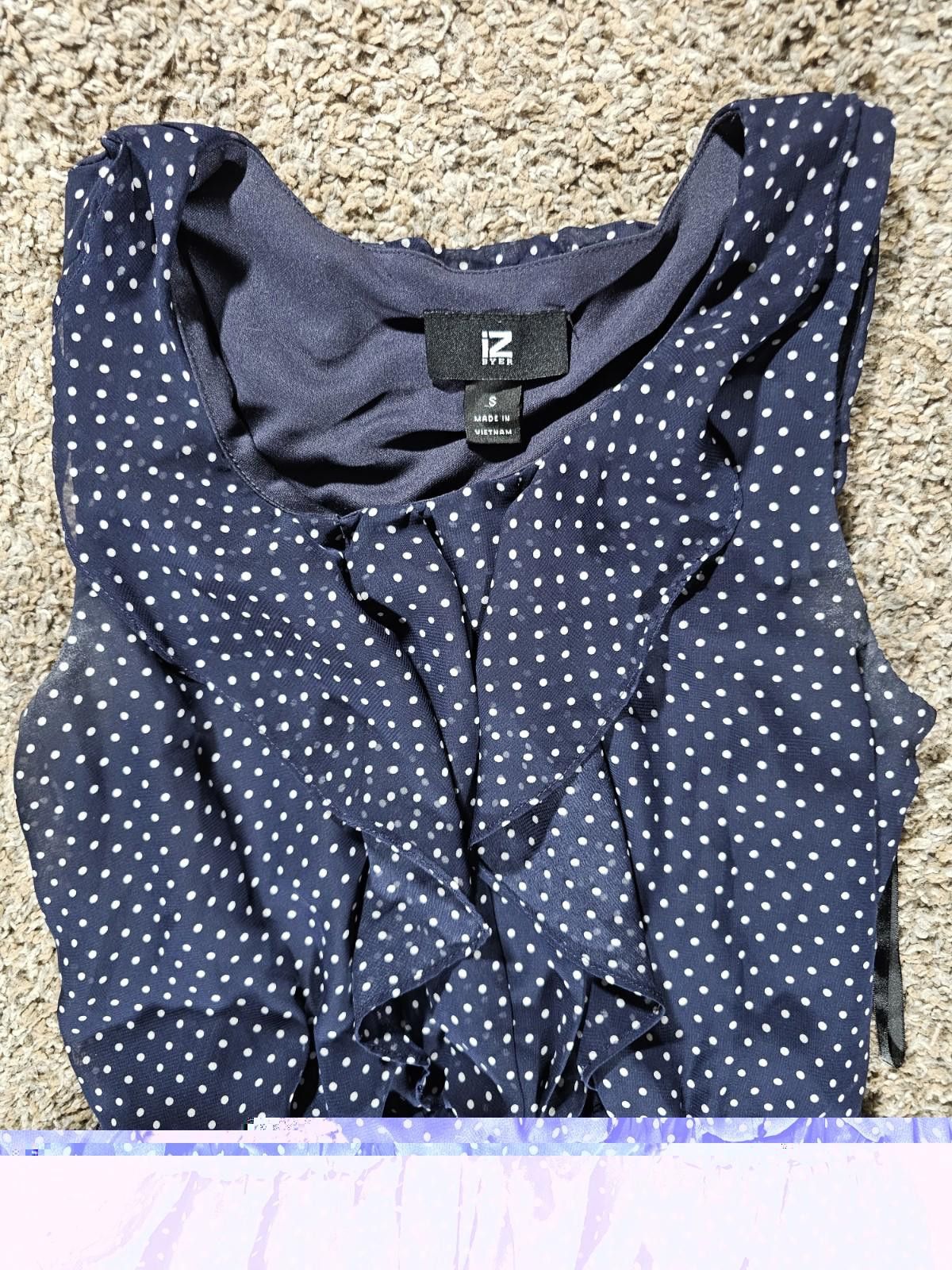 Other iZ Byer Blue Polka Dot Dress S Size S / US 4 / IT 40 - 3 Thumbnail