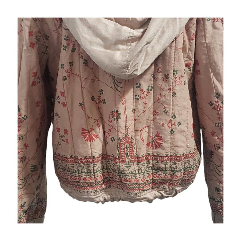 Free People CT1941 Free People Rose Quilted Zip Front Hoodie Jacket L Size L / US 10 / IT 46 - 7 Thumbnail