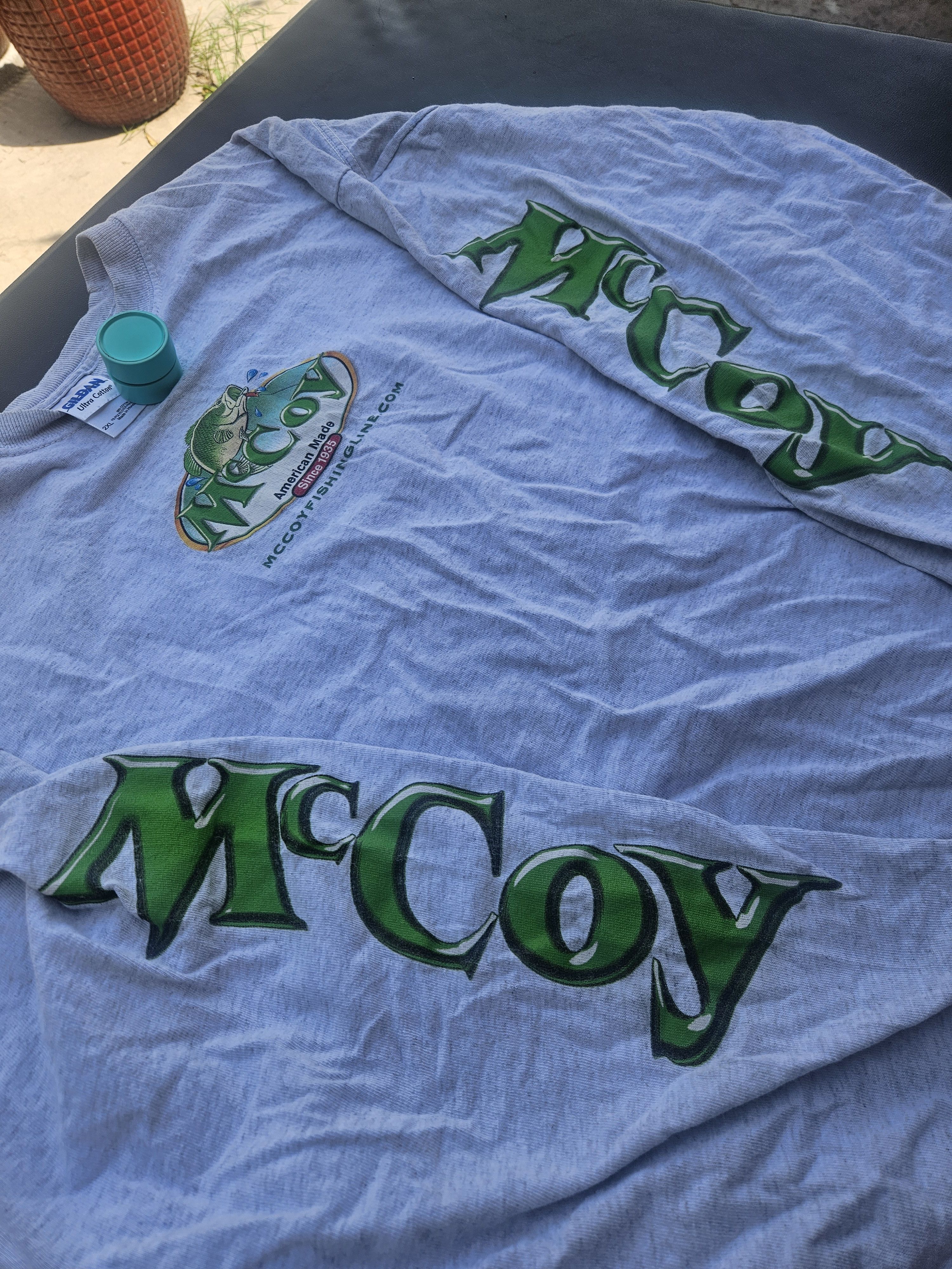 Gildan McCoy Fishing Line Y2K Long Sleeve Graphic Gildan Tee Size US XXL / EU 58 / 5 - 7 Thumbnail
