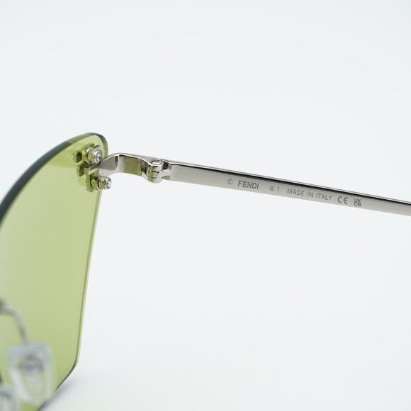 Fendi Fendi FE4160US 16N Sunglasses Silver Cat Eye Frame, Green Size ONE SIZE - 8 Thumbnail