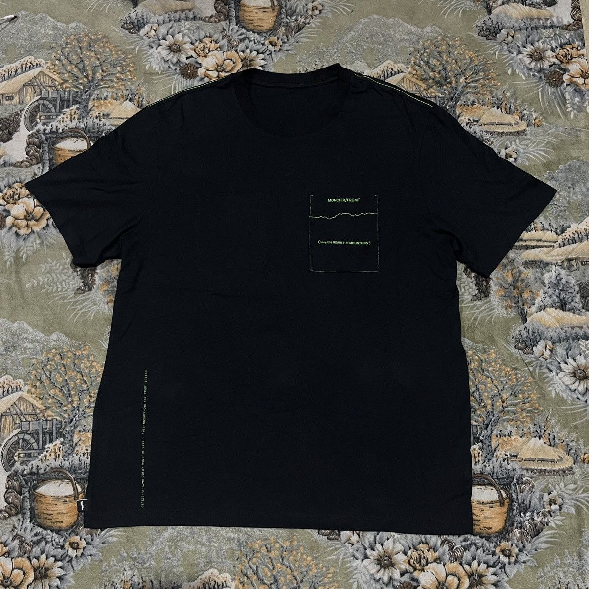 Fragment Design × Moncler Moncler Frgmt Hiroshi Fujiwara T Shirt Front and Back Print Size US XL / EU 56 / 4 - 1 Thumbnail