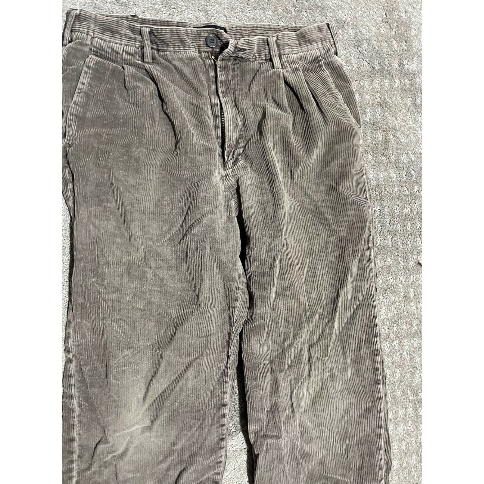 Vintage VINTAGE Bogari Corduroy Pants Male Unisex Adults 34 Gray Ankle 34x30 90s Pants Mens Size 24" / US 00 / IT 34 - 2 Thumbnail