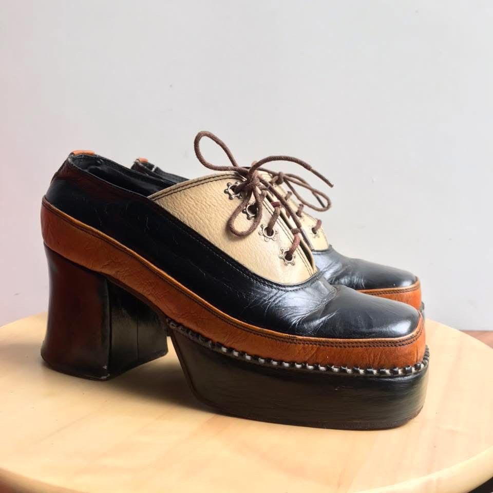 Vintage Vintage cherie by exotic germany 70s glamrock bootboys glam Size US 6 / EU 39 - 1 Thumbnail
