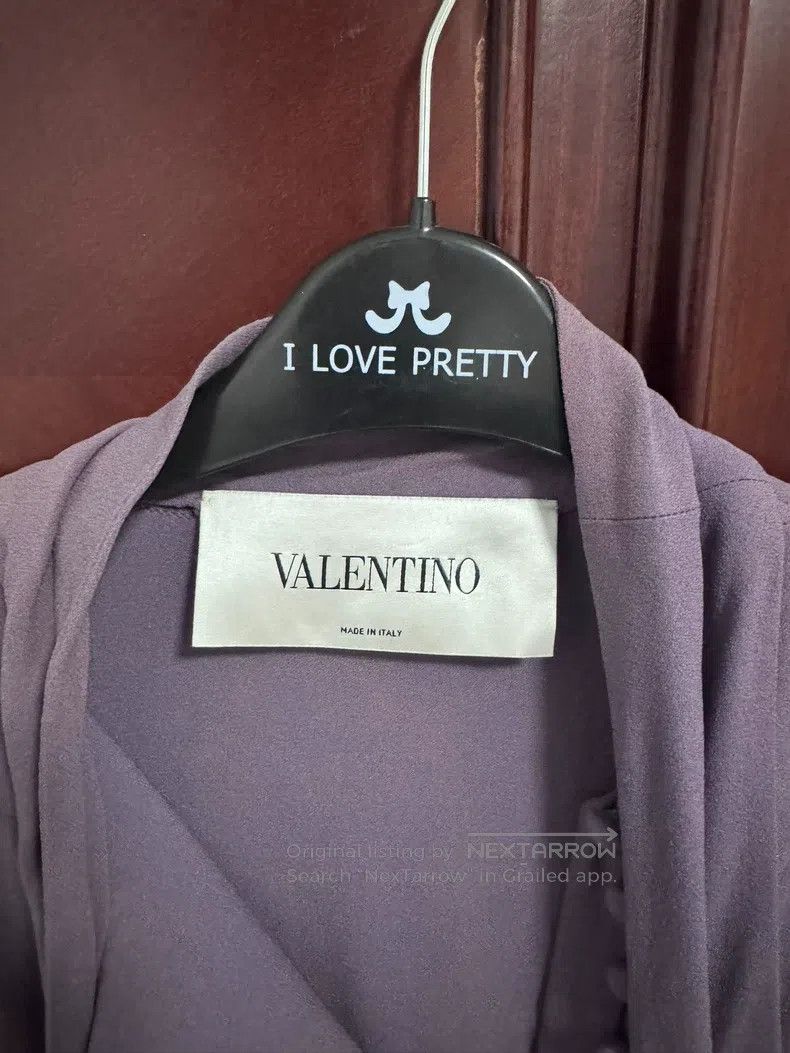 Valentino Valentino Purple cape dress Size S / US 4 / IT 40 - 3 Thumbnail