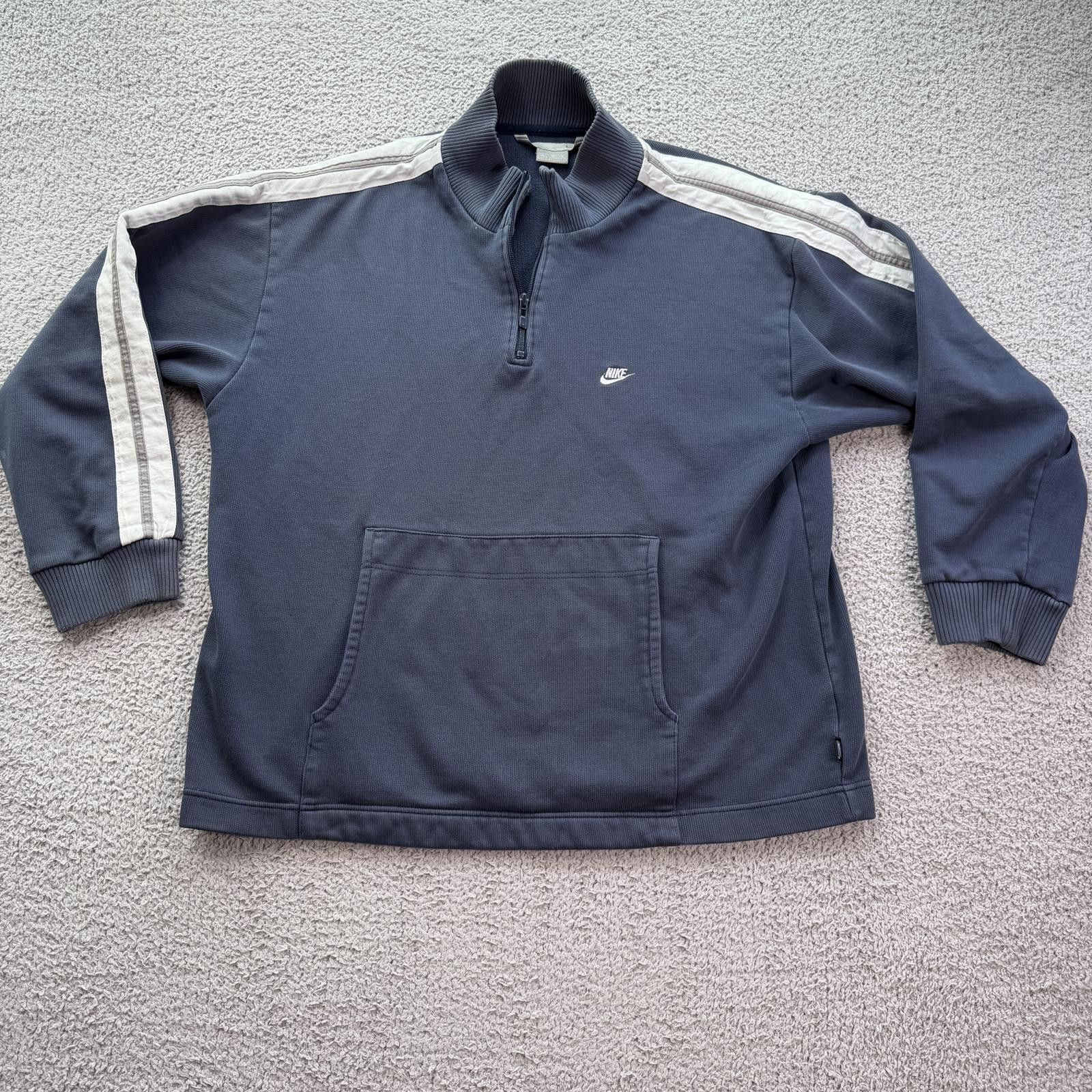 Nike Vintage Y2K Nike Quarter Zip Pullover Sweatshirt Athletic Size US L / EU 52-54 / 3 - 1 Thumbnail