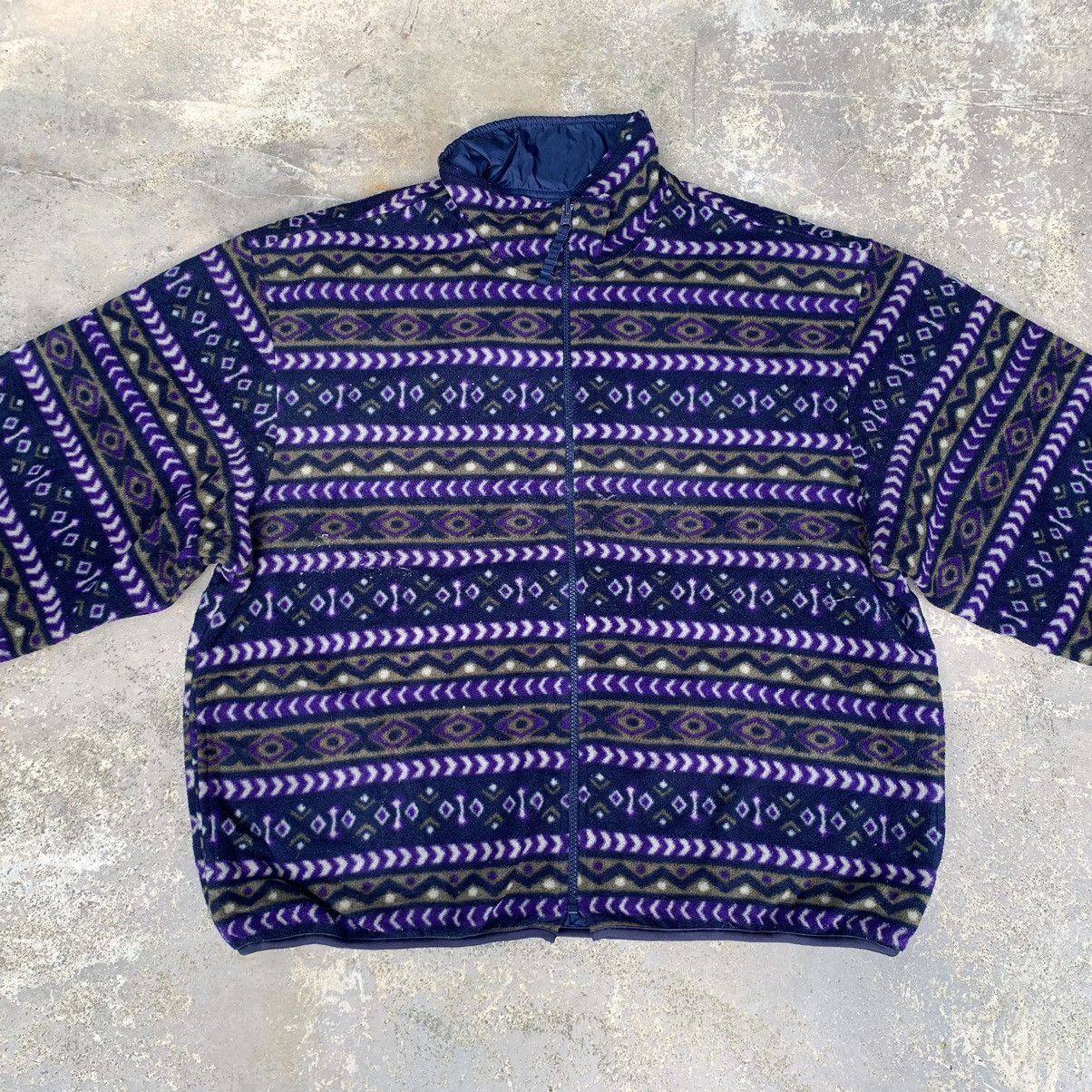 Other Vintage 90s CB Sports Fleece Jacket Reversible Size US M / EU 48-50 / 2 - 2 Thumbnail
