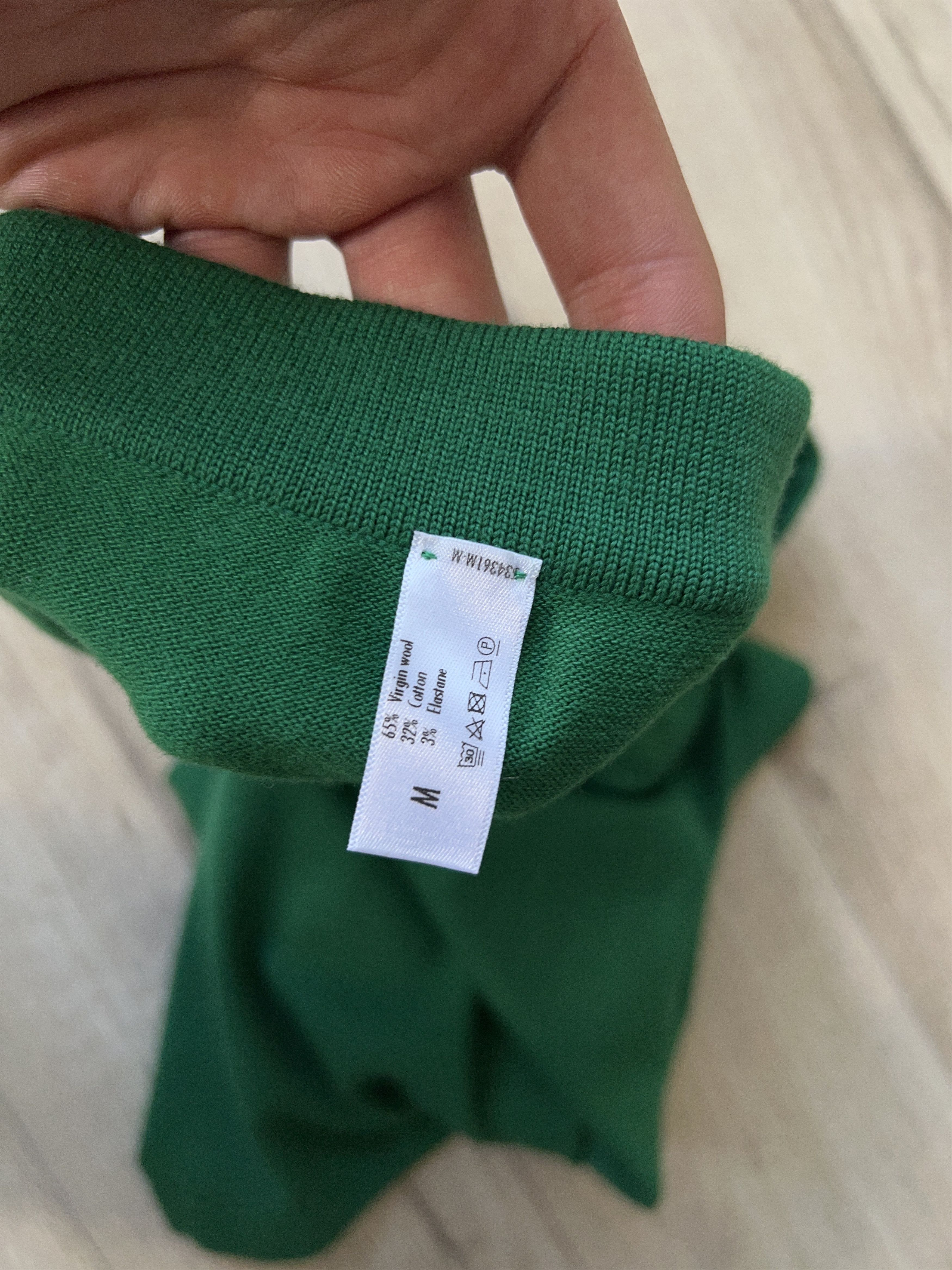 Designer × Wolford Green Wool Cotton Elastane Stretch Pencil Straight Skirt M Size 28" / US 6 / IT 42 - 8 Thumbnail