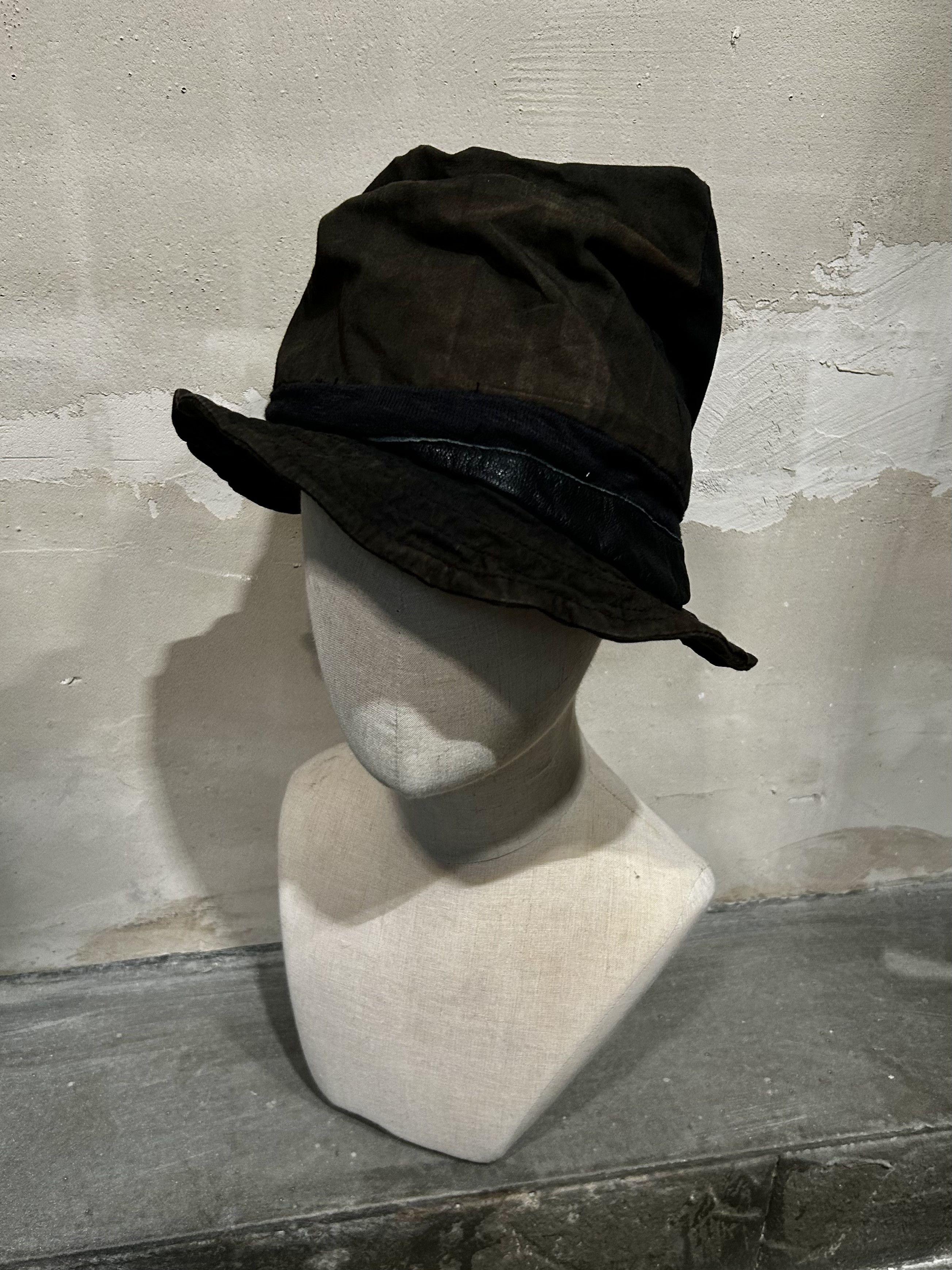 14th Addiction 14th Addiction Patchwork Leather Fedora Size ONE SIZE - 1 Thumbnail