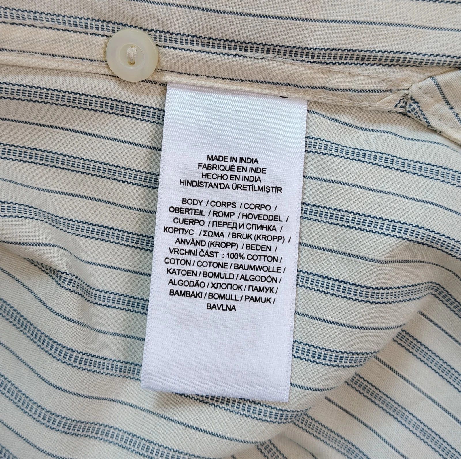 RRL Ralph Lauren Double RL Striped Dobby Shirt GLOBAL SHIPPING T 9102 Size US M / EU 48-50 / 2 - 9 Thumbnail