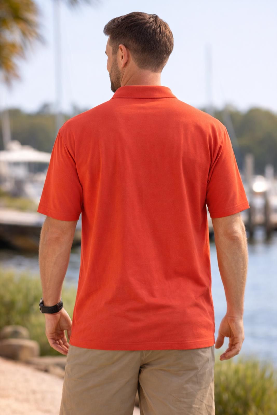 Cutter & Buck Men's Cutter & Buck Orange Polo Shirt Size 3XB/3TG 3X 3XL Size US XXL / EU 58 / 5 - 2 Thumbnail
