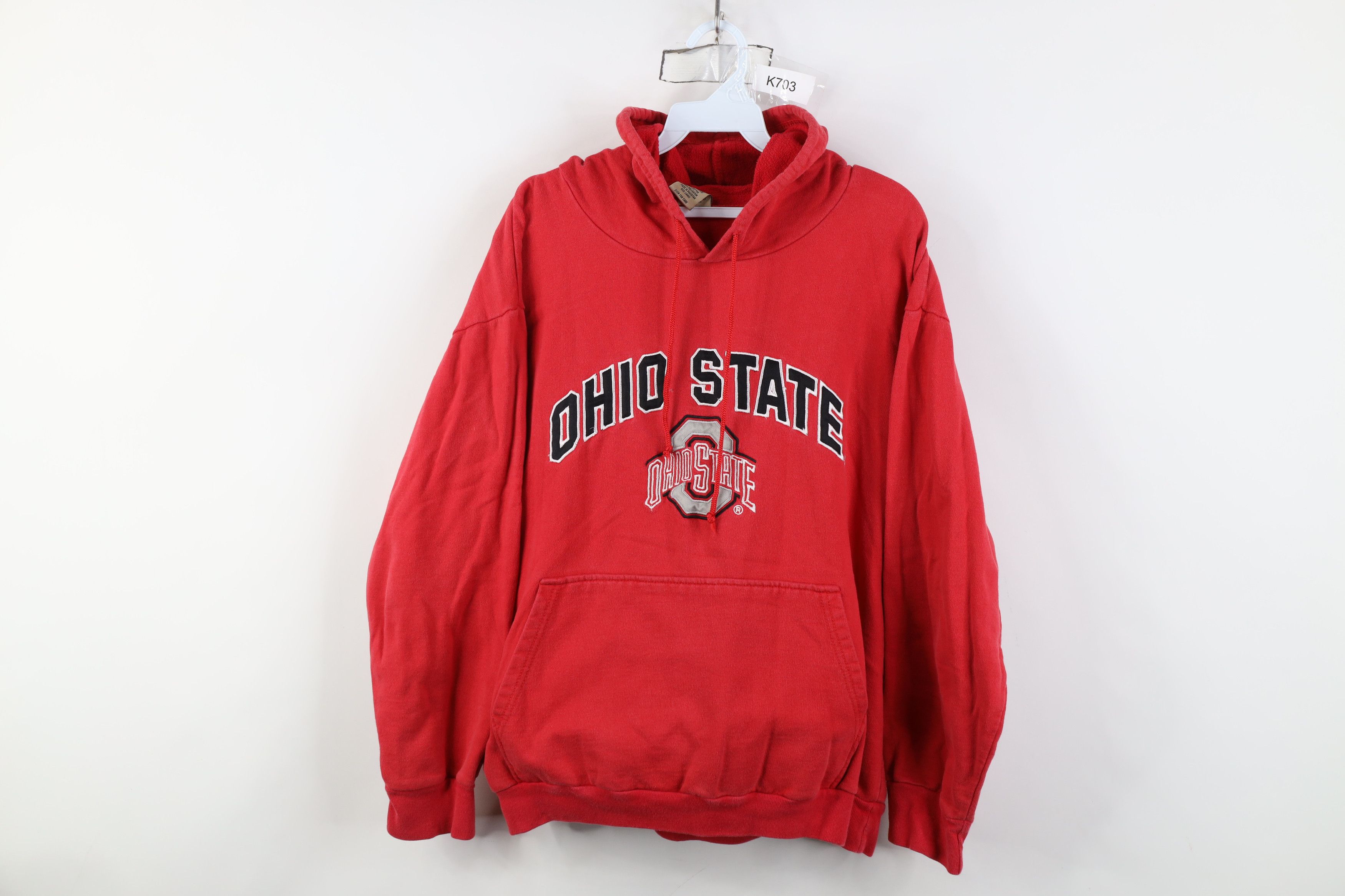 Vintage Vintage 90s Spell Ohio State University Hoodie Sweatshirt Size L / US 10 / IT 46 - 1 Thumbnail