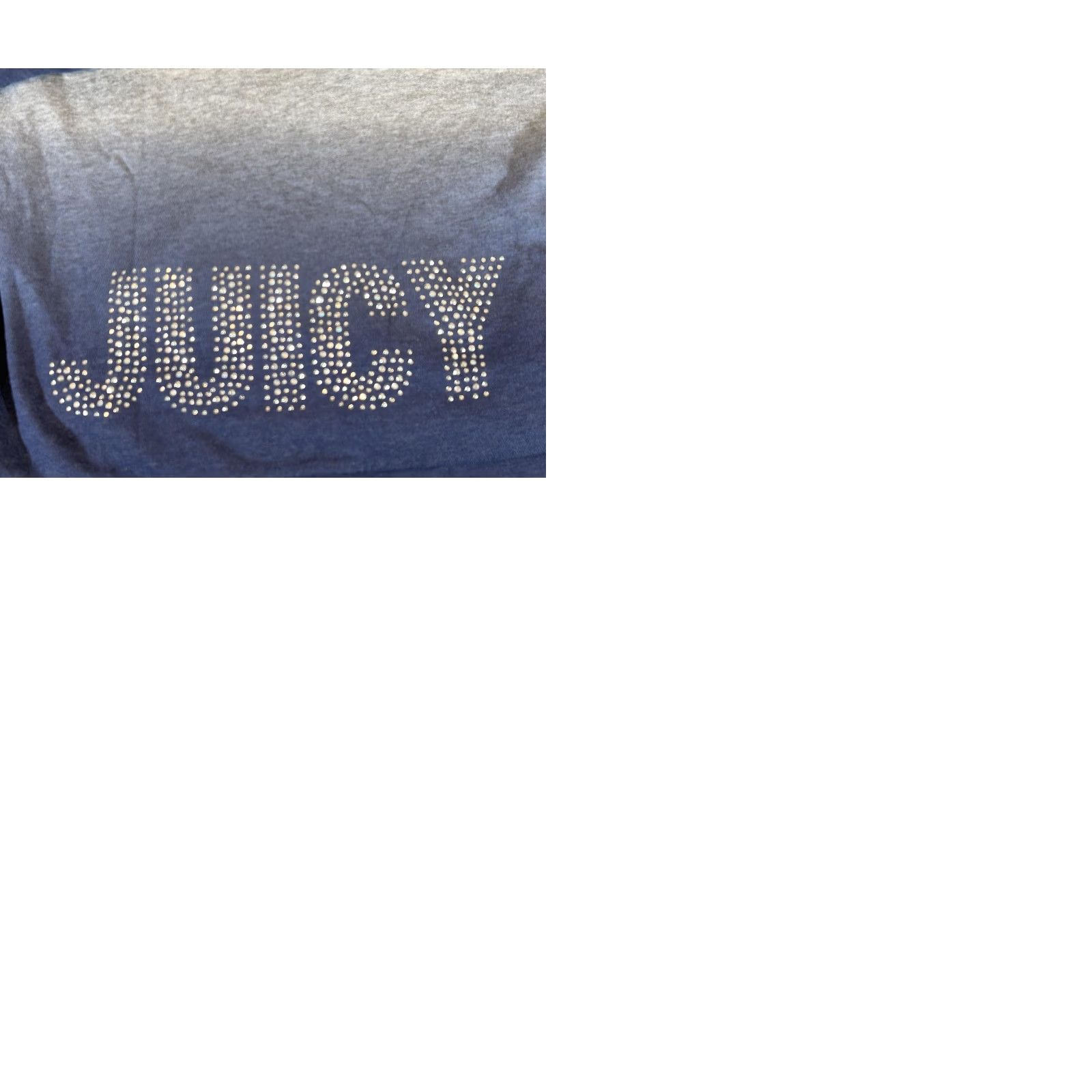 Juicy Couture Juicy Couture Womens XL Blue Ombre Rhinestone Zip Terry Hoodie Bling Jacket Full Zip Pockets N/A – (Note: Original title did not include N/A; omit) Size XL / US 12-14 / IT 48-50 - 9 Thumbnail